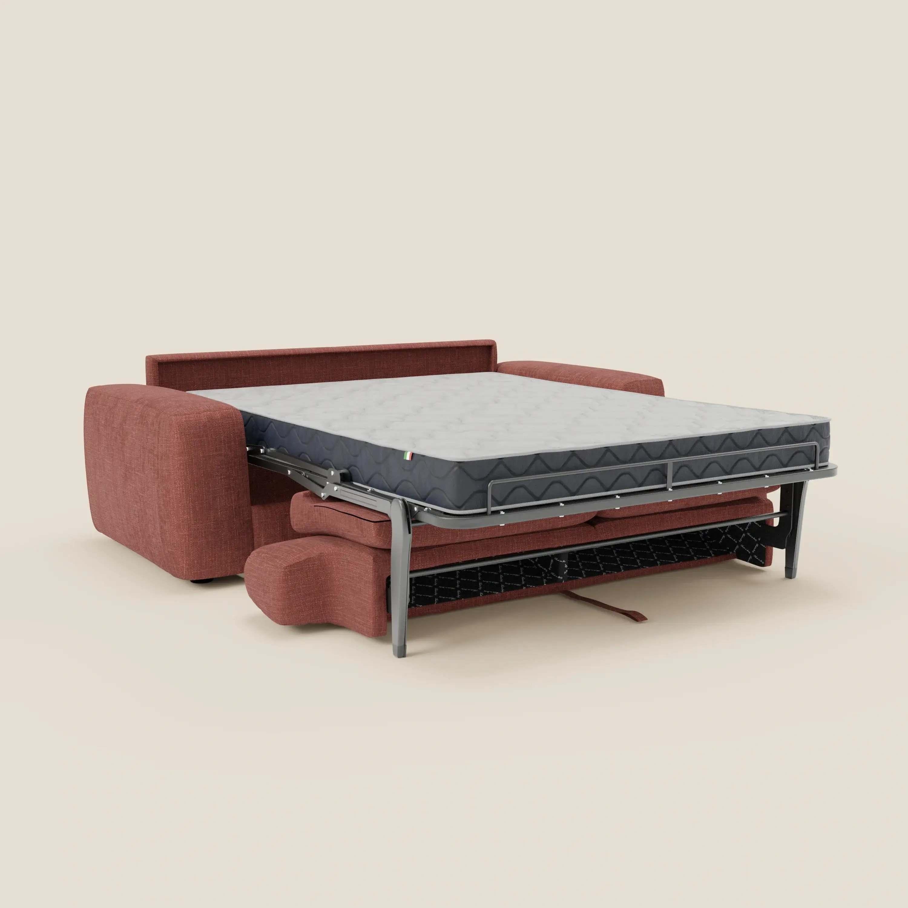 Cloud Canapé convertible matelas H17 cm avec coussins souples en tissu imperméable T06 corail - Image 11