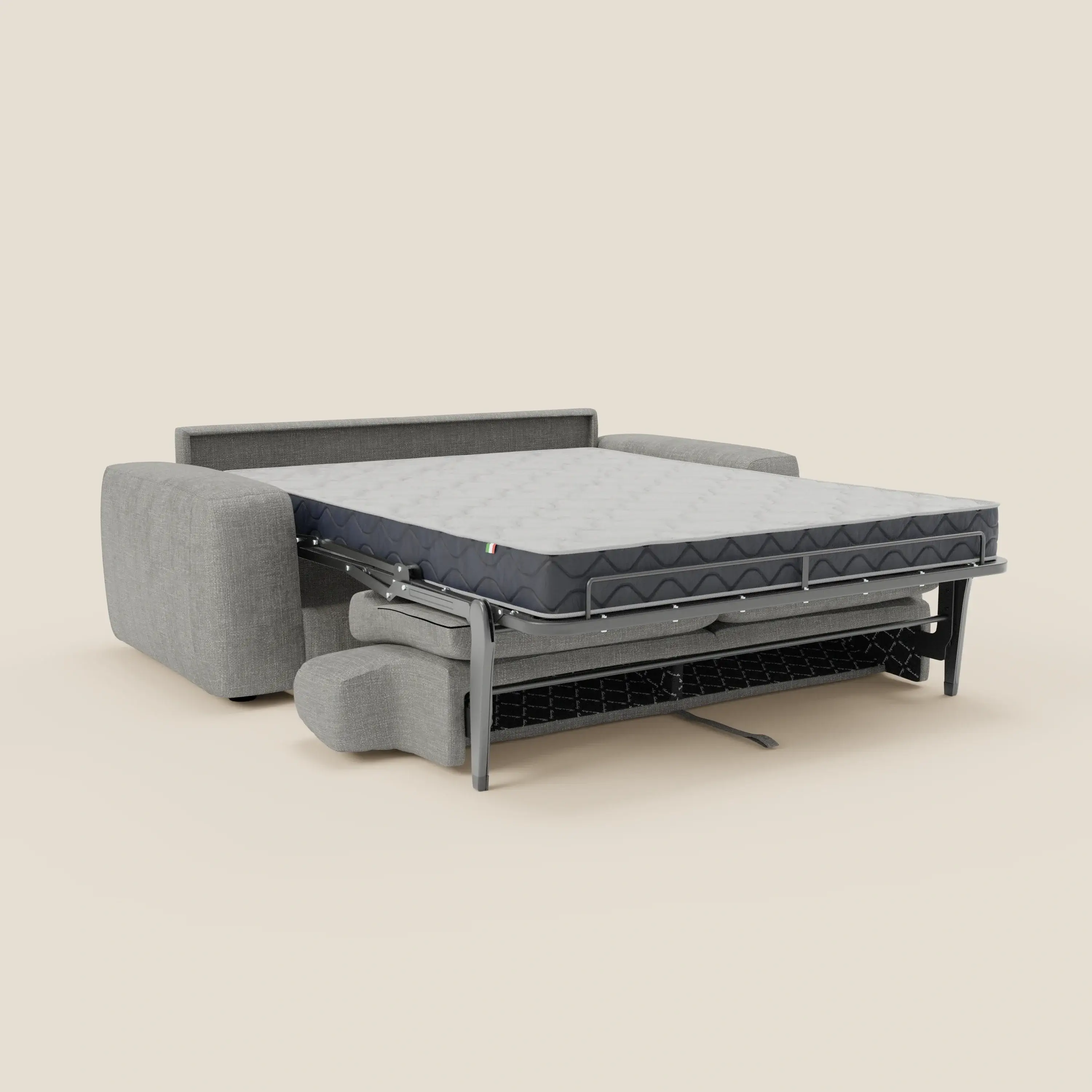 Cloud Canapé convertible matelas H17 cm avec coussins souples en tissu imperméable T06 gris - Image 11