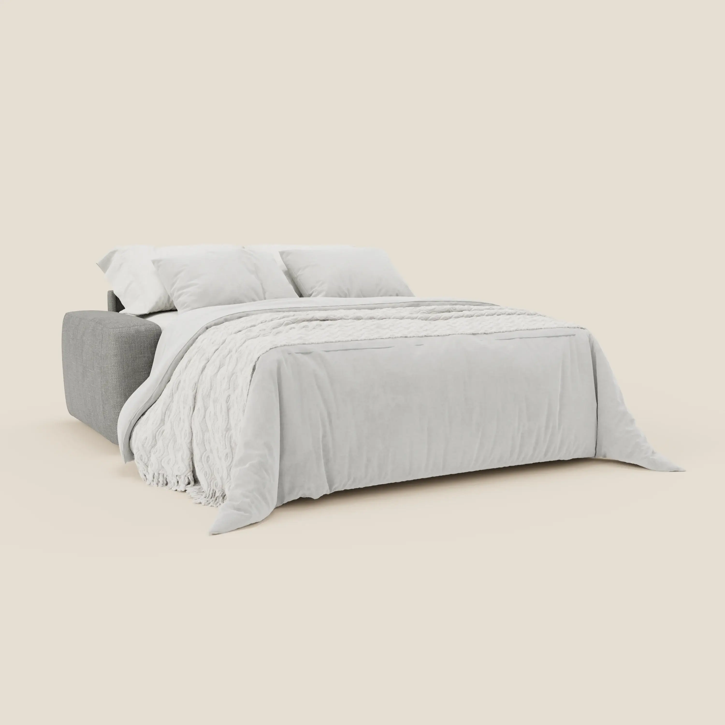 Cloud Canapé convertible matelas H17 cm avec coussins souples en tissu imperméable T06 gris - Image 2