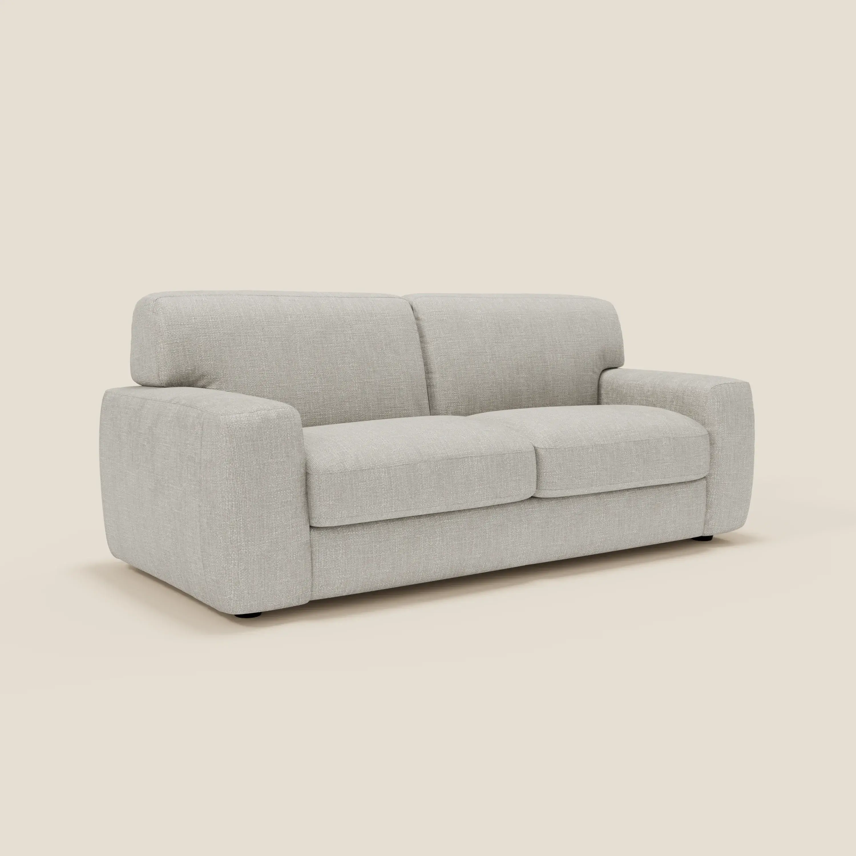 Cloud Canapé convertible matelas H17 cm avec coussins souples en tissu imperméable T06 gris clair - Image 3