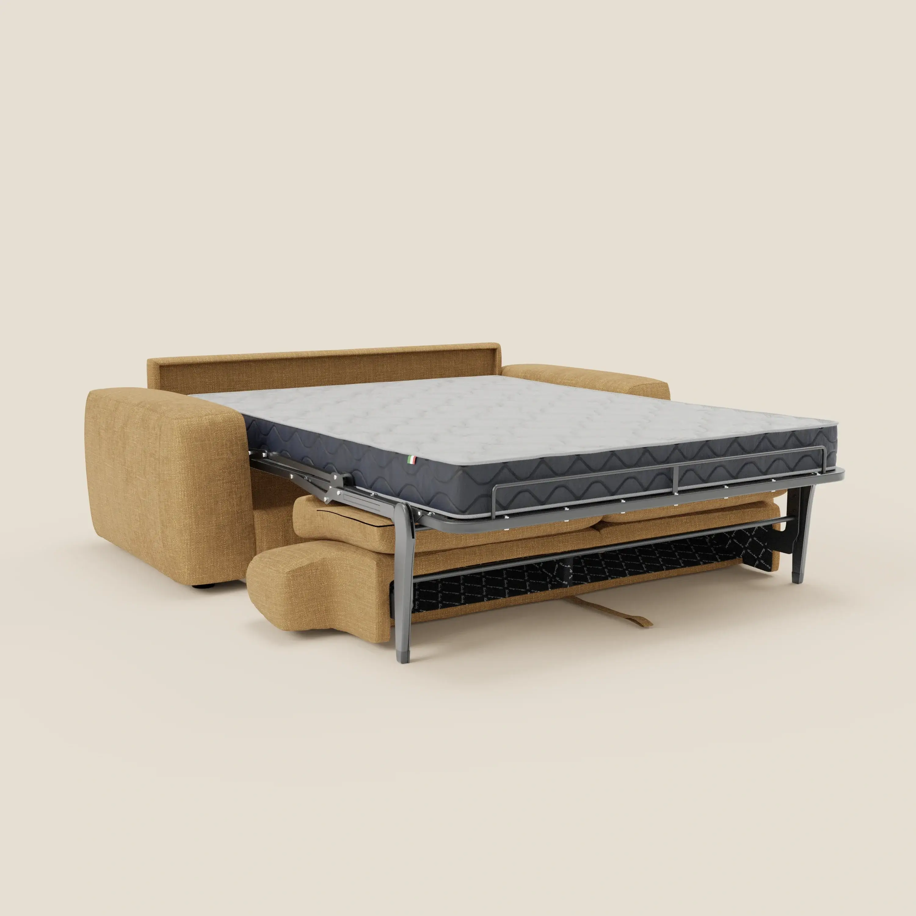 Cloud Canapé convertible matelas H17 cm avec coussins souples en tissu imperméable T06 jaune - Image 11