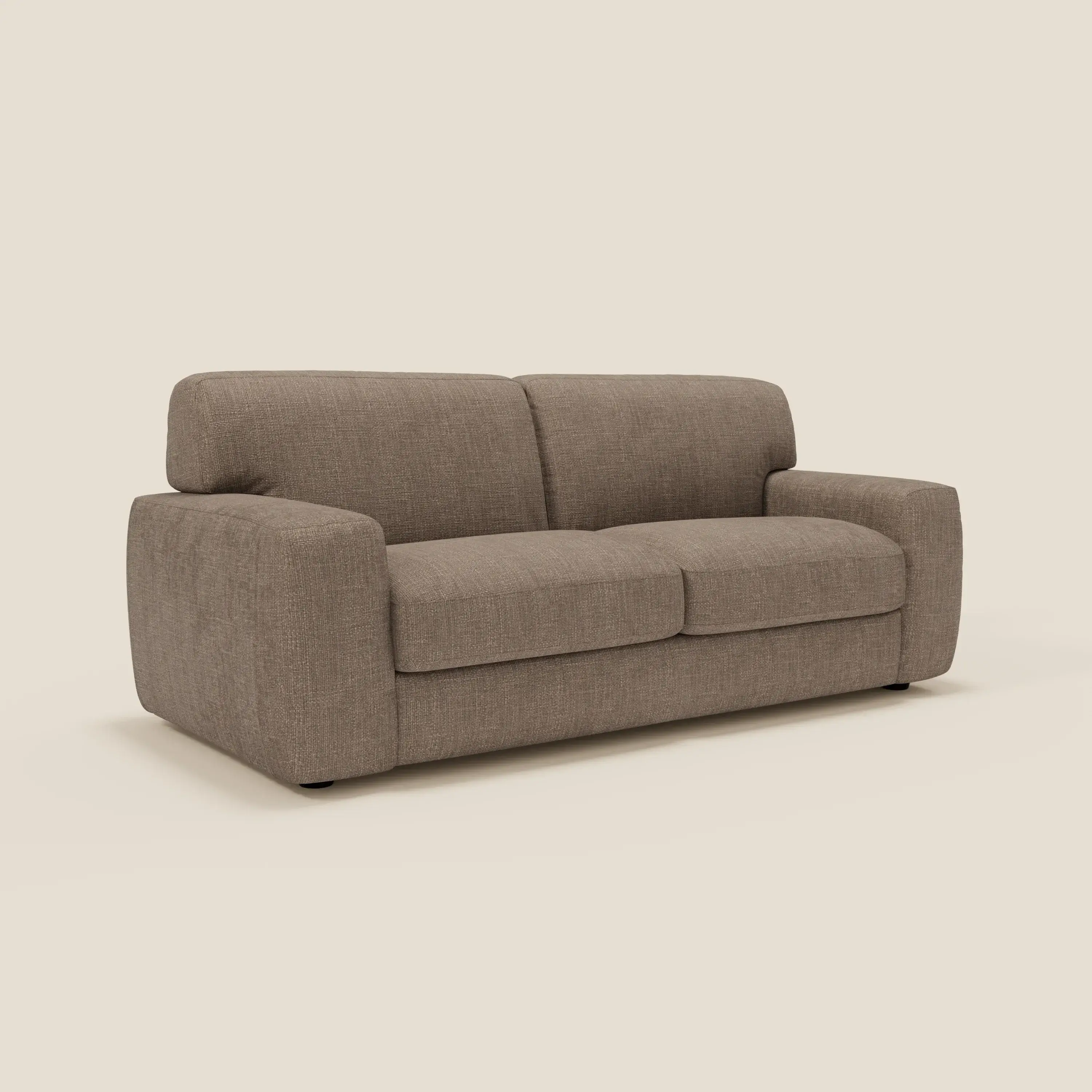 Cloud Canapé convertible matelas H17 cm avec coussins souples en tissu imperméable T06 marron - Image 3
