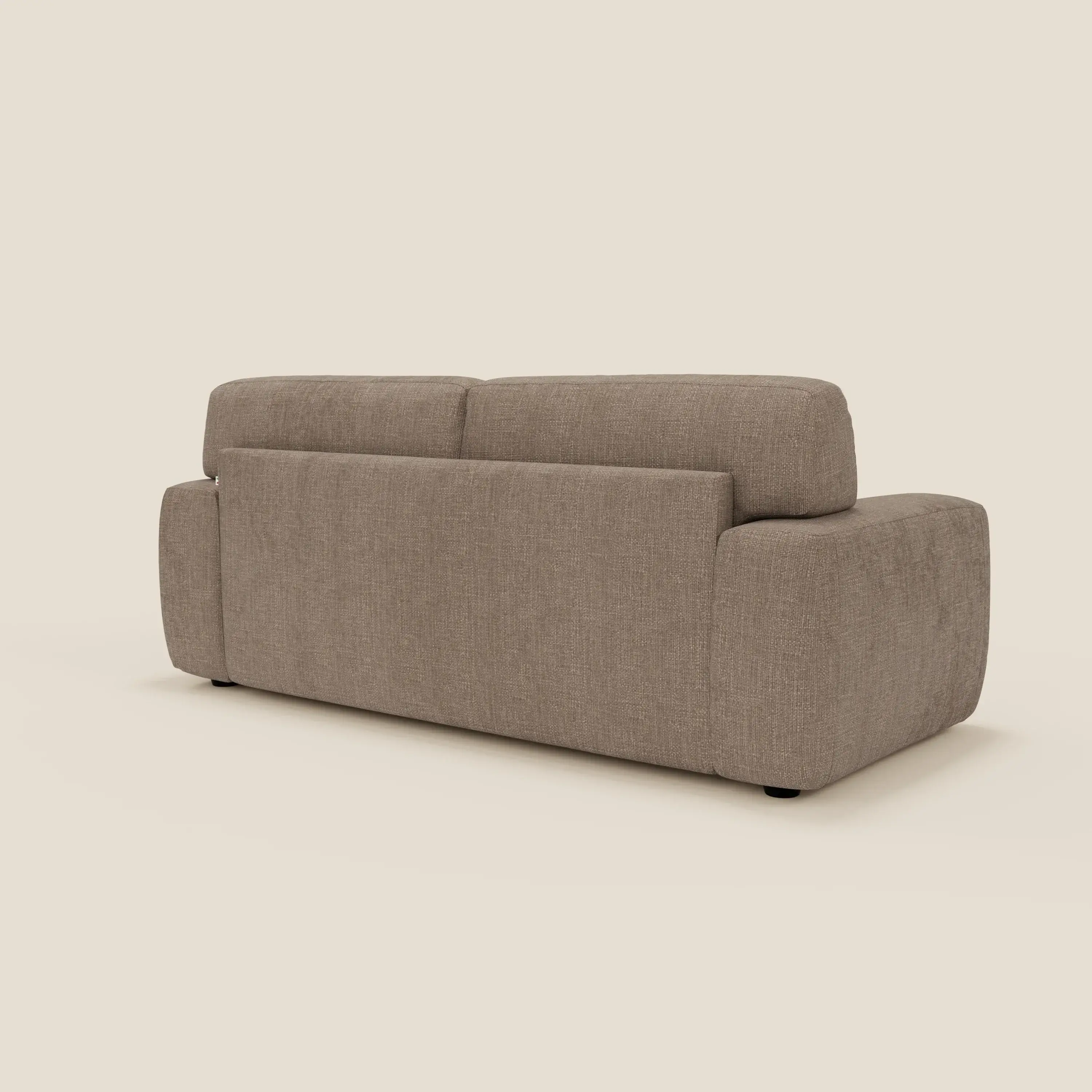 Cloud Canapé convertible matelas H17 cm avec coussins souples en tissu imperméable T06 marron - Image 5
