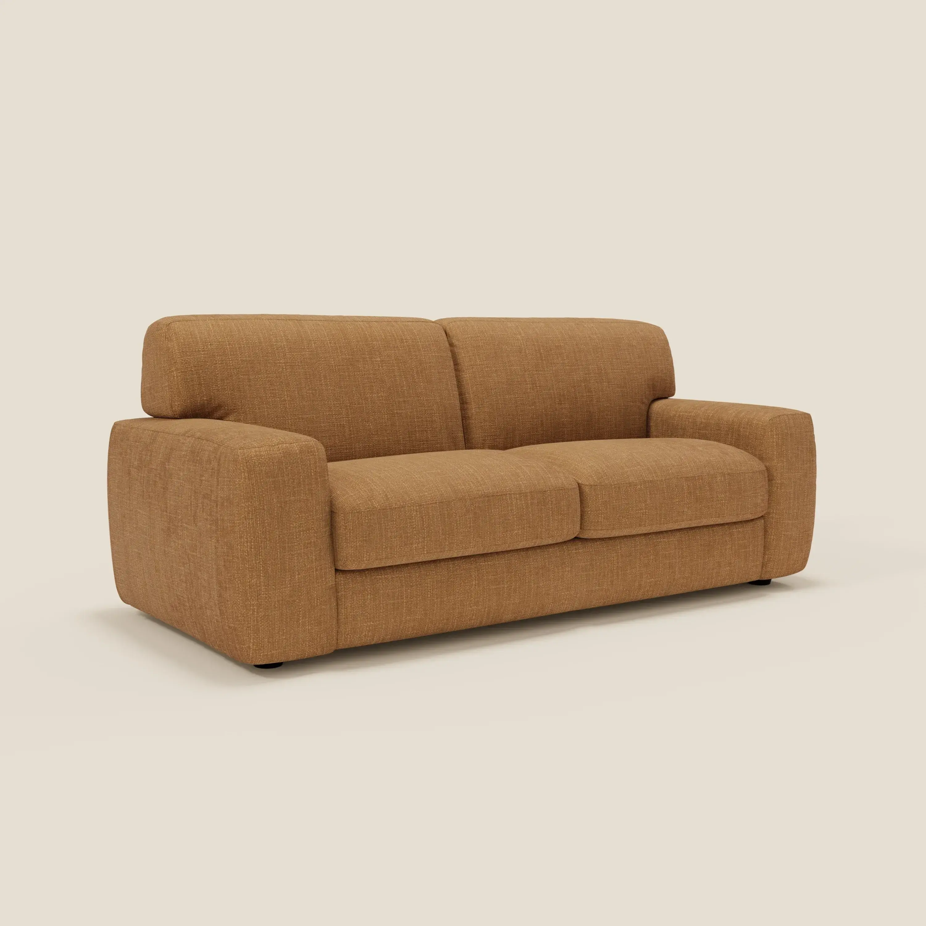 Cloud Canapé convertible matelas H17 cm avec coussins souples en tissu imperméable T06 ocre - Image 3