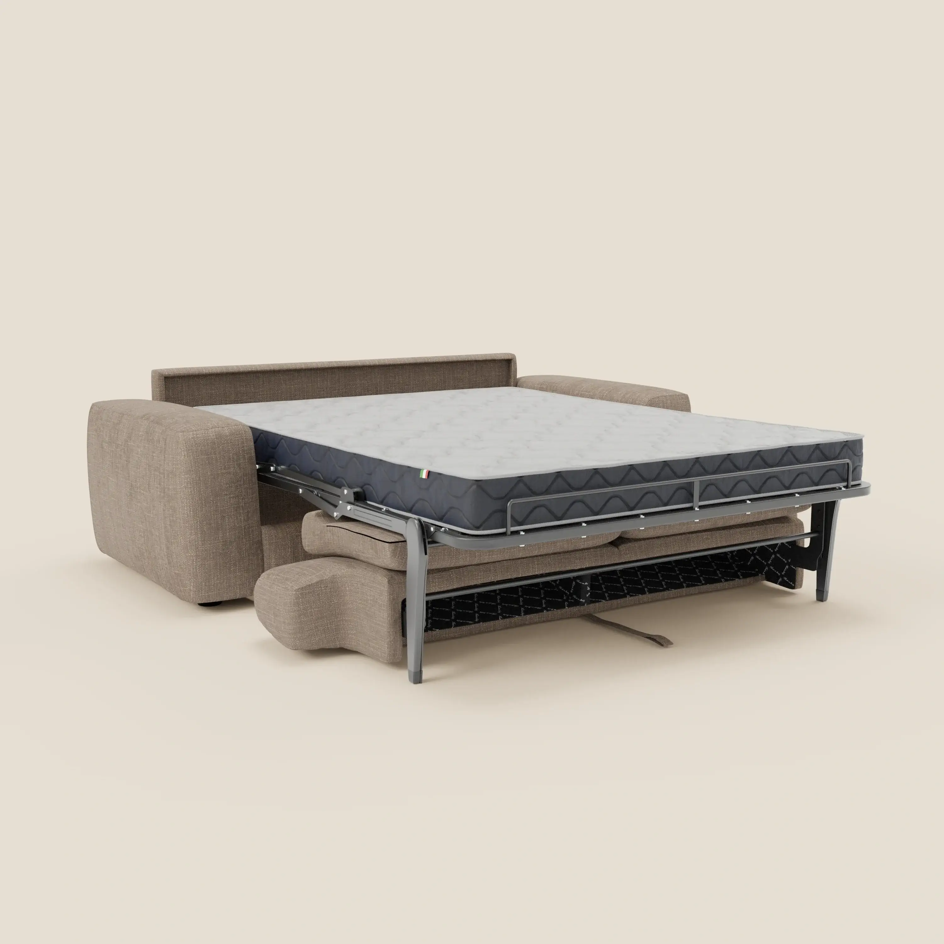 Cloud Canapé convertible matelas H17 cm avec coussins souples en tissu imperméable T06 taupe - Image 11