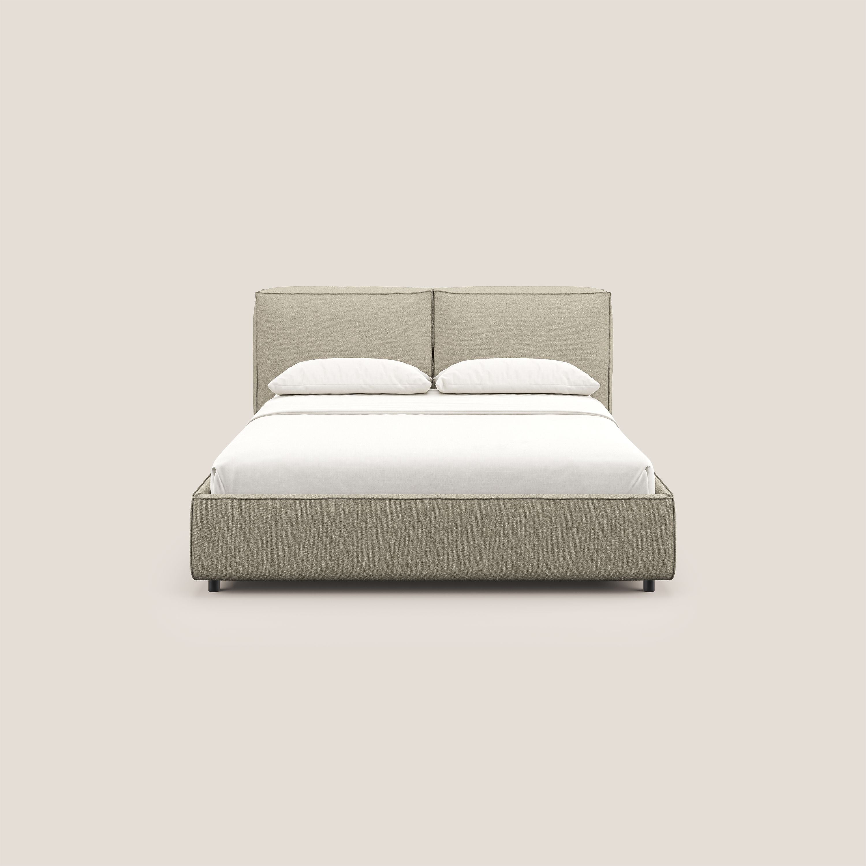Cocoon lit avec coffre rembourré déhoussable en bouclette imperméable T07 beige - Image 3