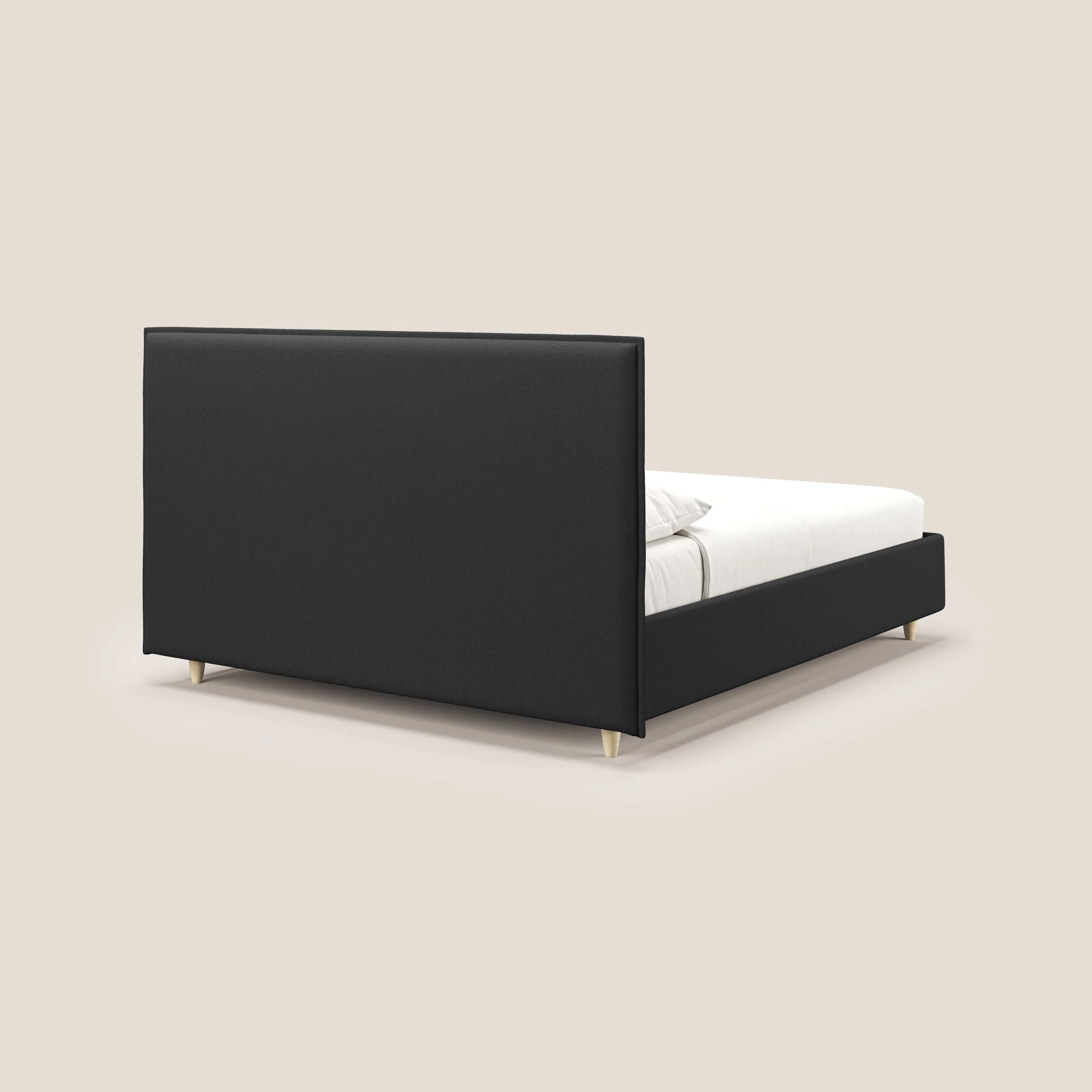 Costanza lit coffre et déhoussable en tissu mixte coton imperméable T13 anthracite - Image 5