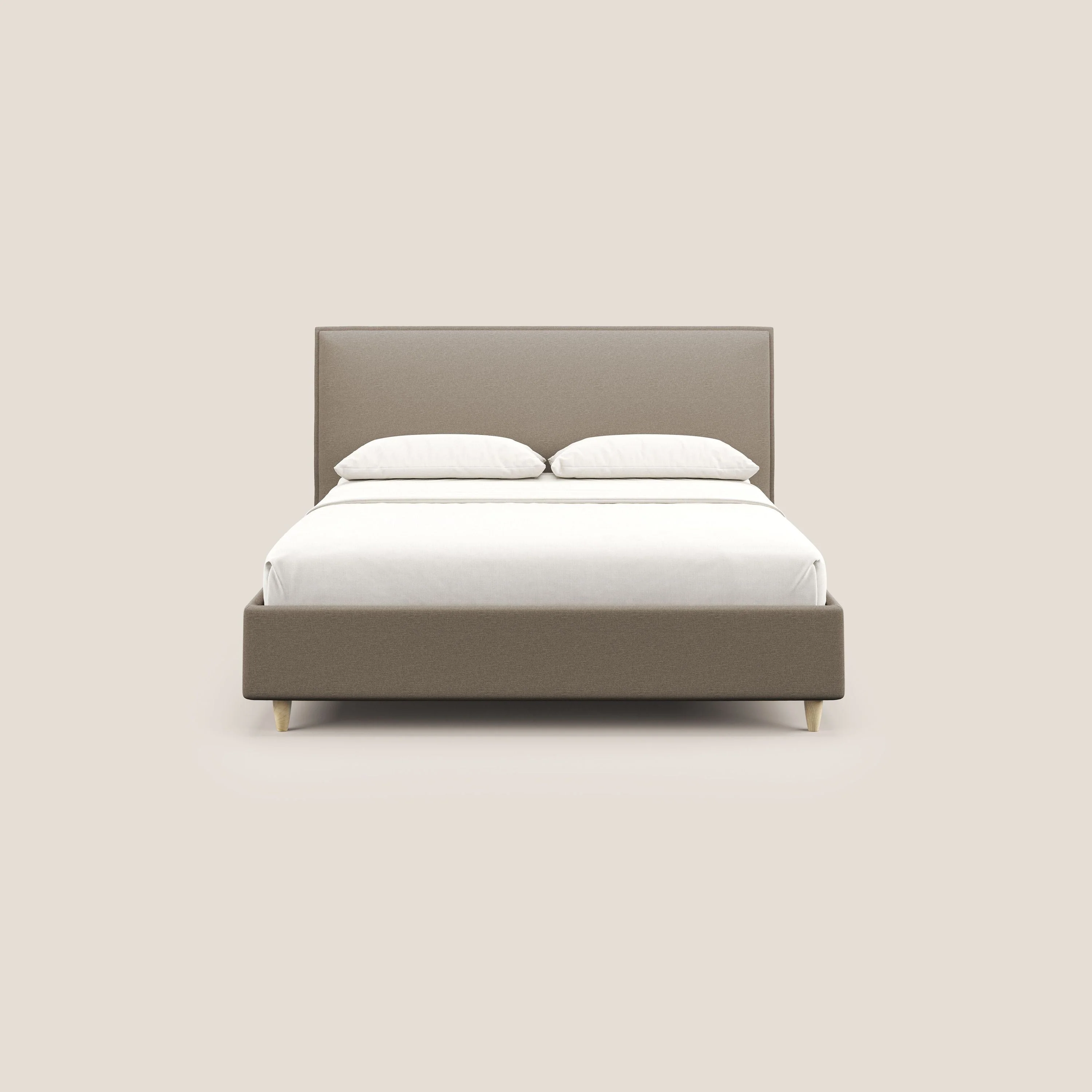Costanza lit coffre et déhoussable en tissu mixte coton imperméable T13 beige - Image 3