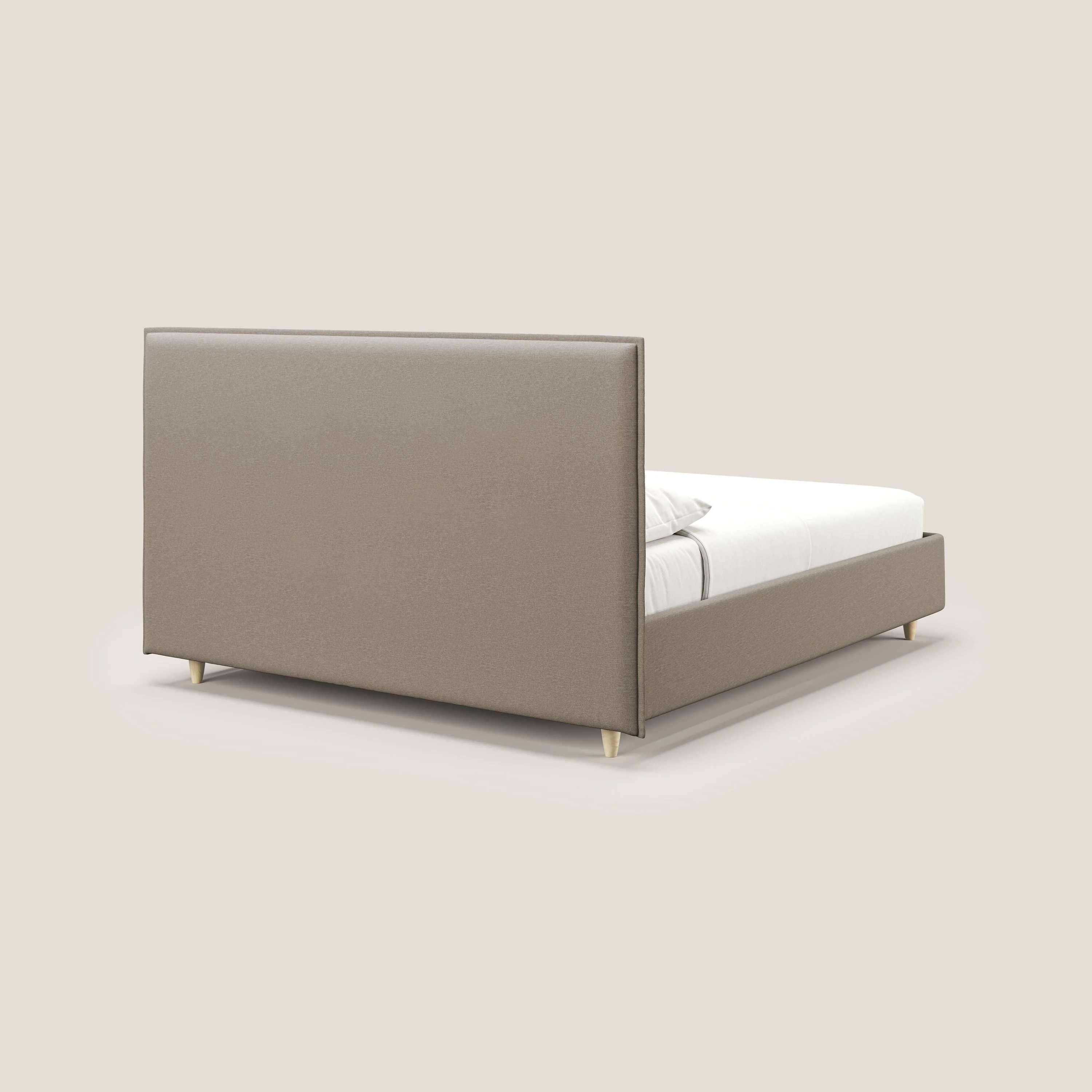 Costanza lit coffre et déhoussable en tissu mixte coton imperméable T13 beige - Image 5