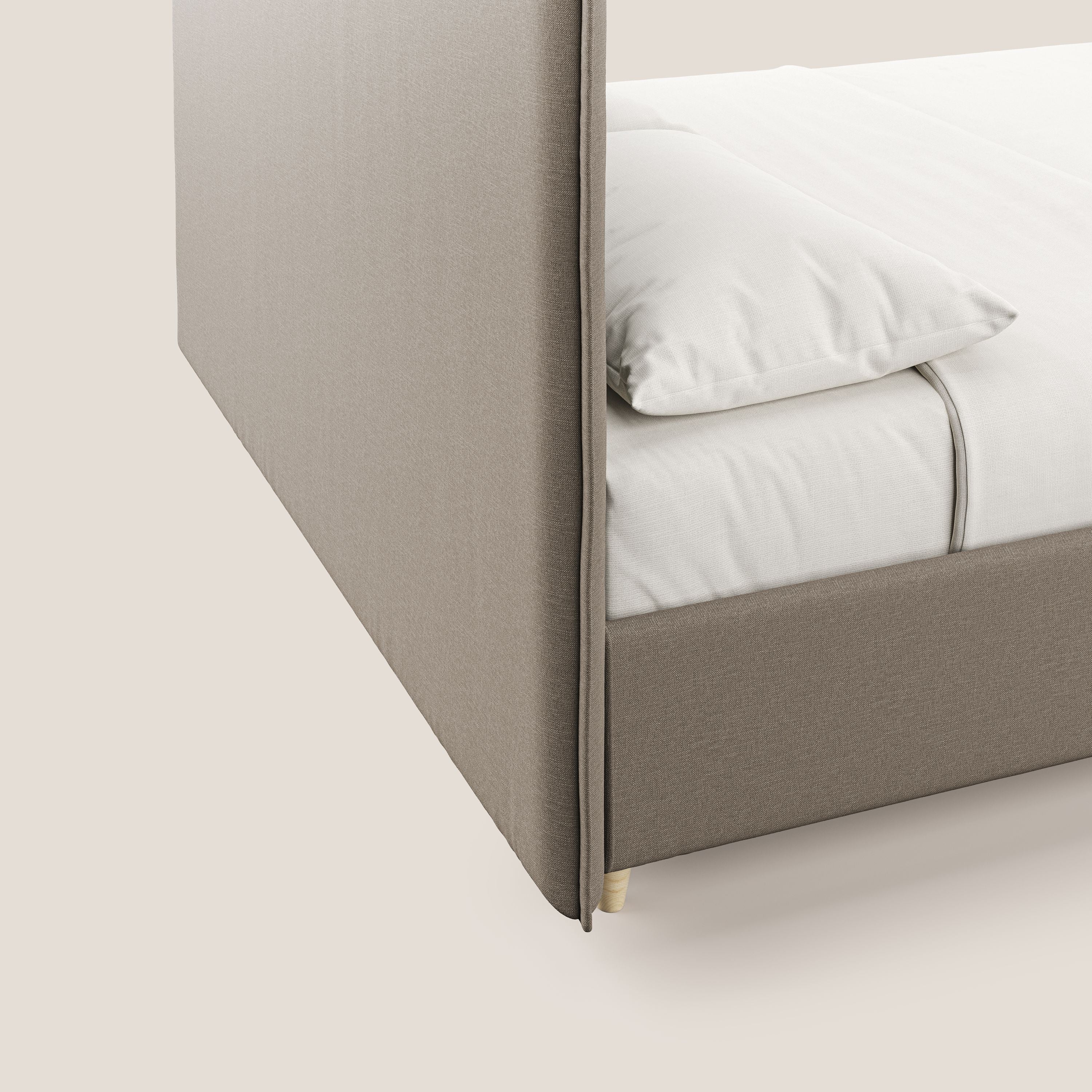 Costanza lit coffre et déhoussable en tissu mixte coton imperméable T13 beige - Image 7