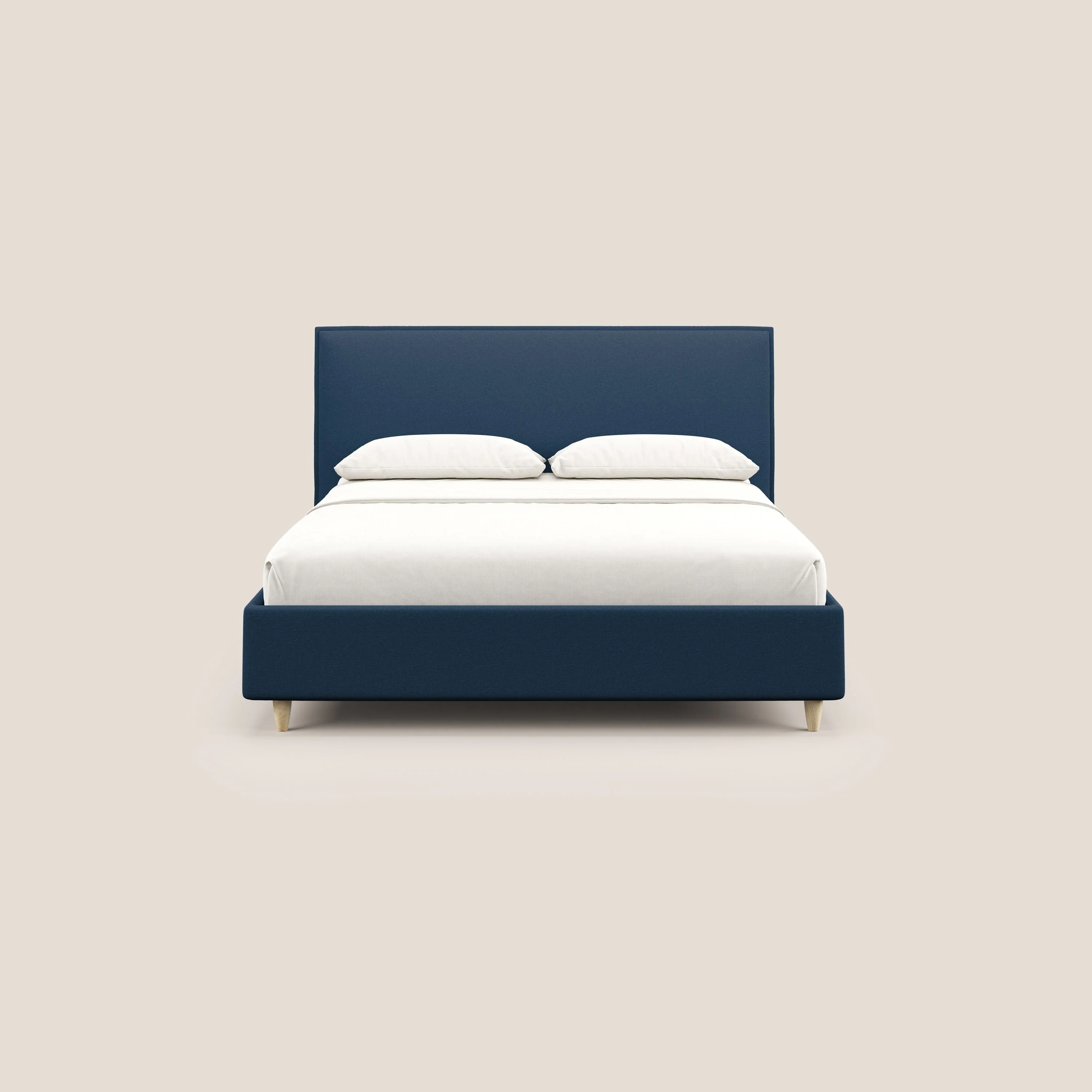 Costanza lit coffre et déhoussable en tissu mixte coton imperméable T13 bleu - Image 3