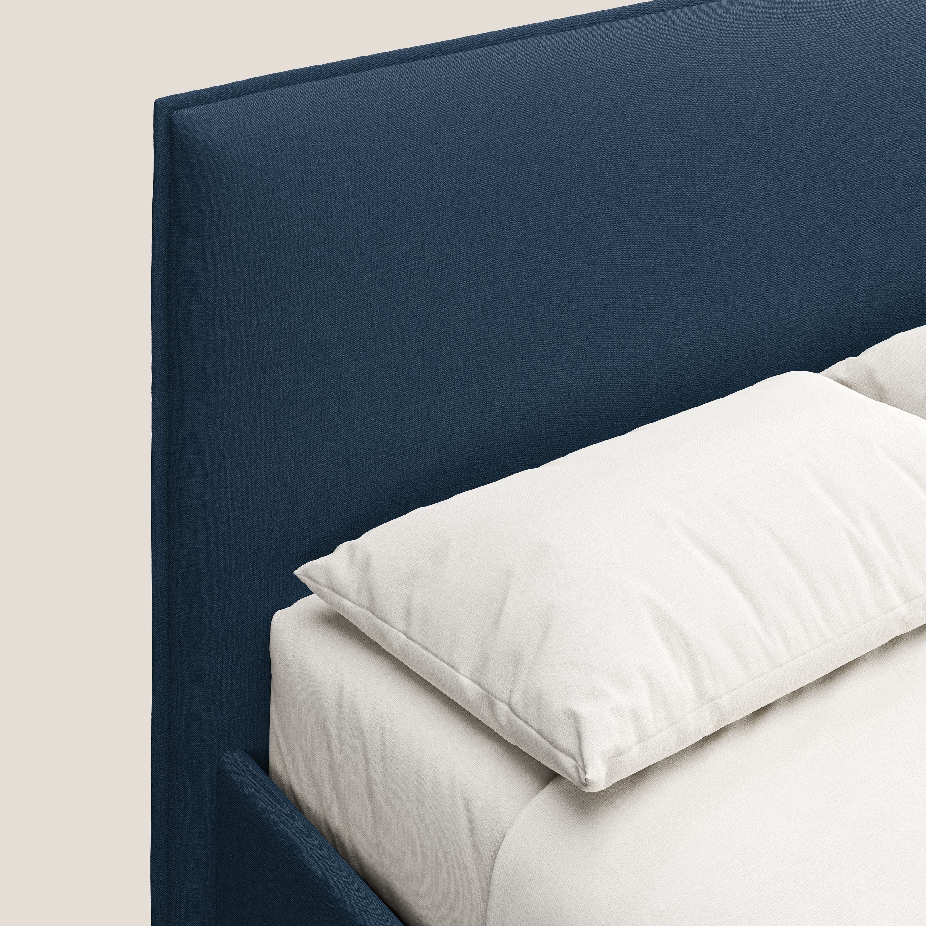 Costanza lit coffre et déhoussable en tissu mixte coton imperméable T13 bleu - Image 6