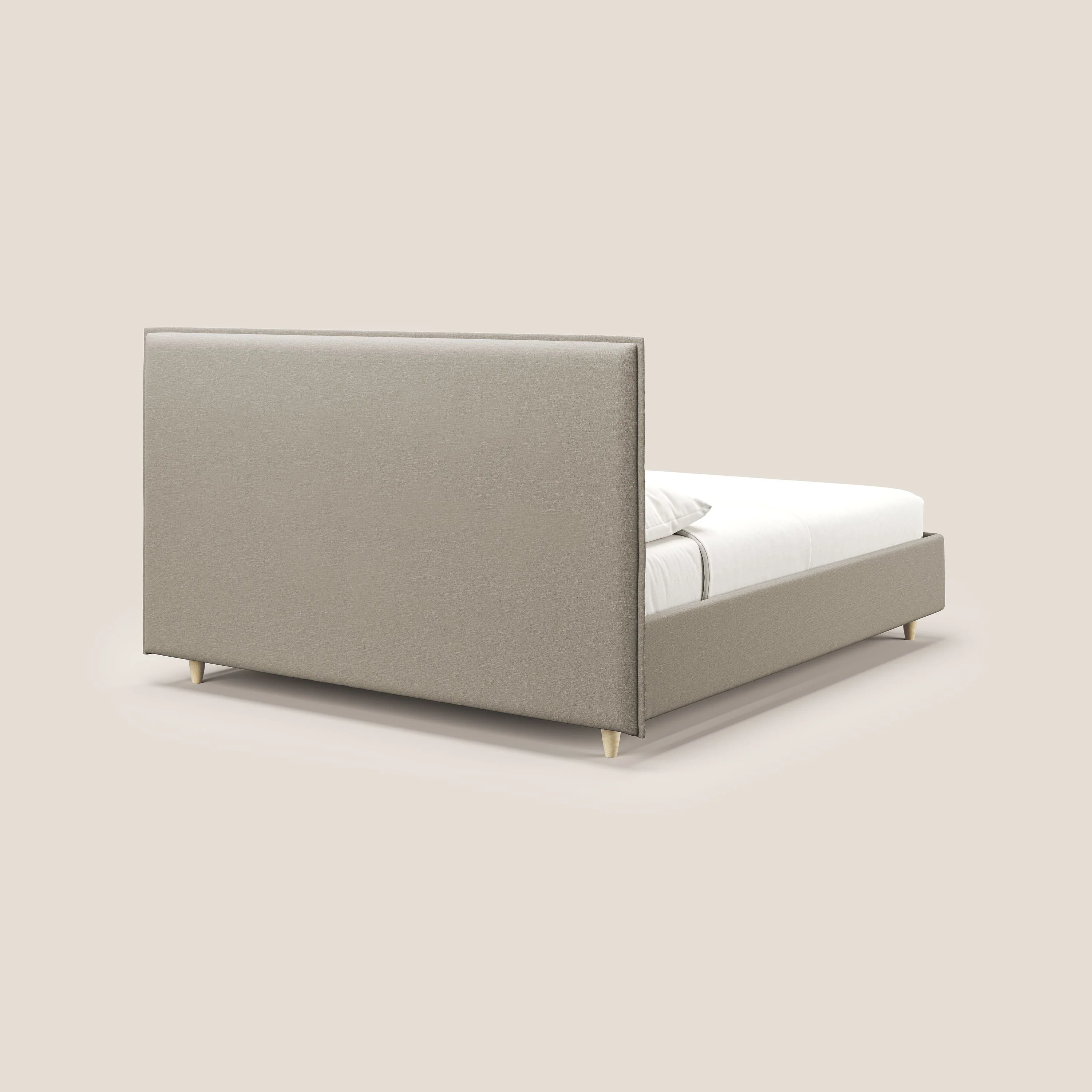 Costanza lit coffre et déhoussable en tissu mixte coton imperméable T13 crème - Image 7