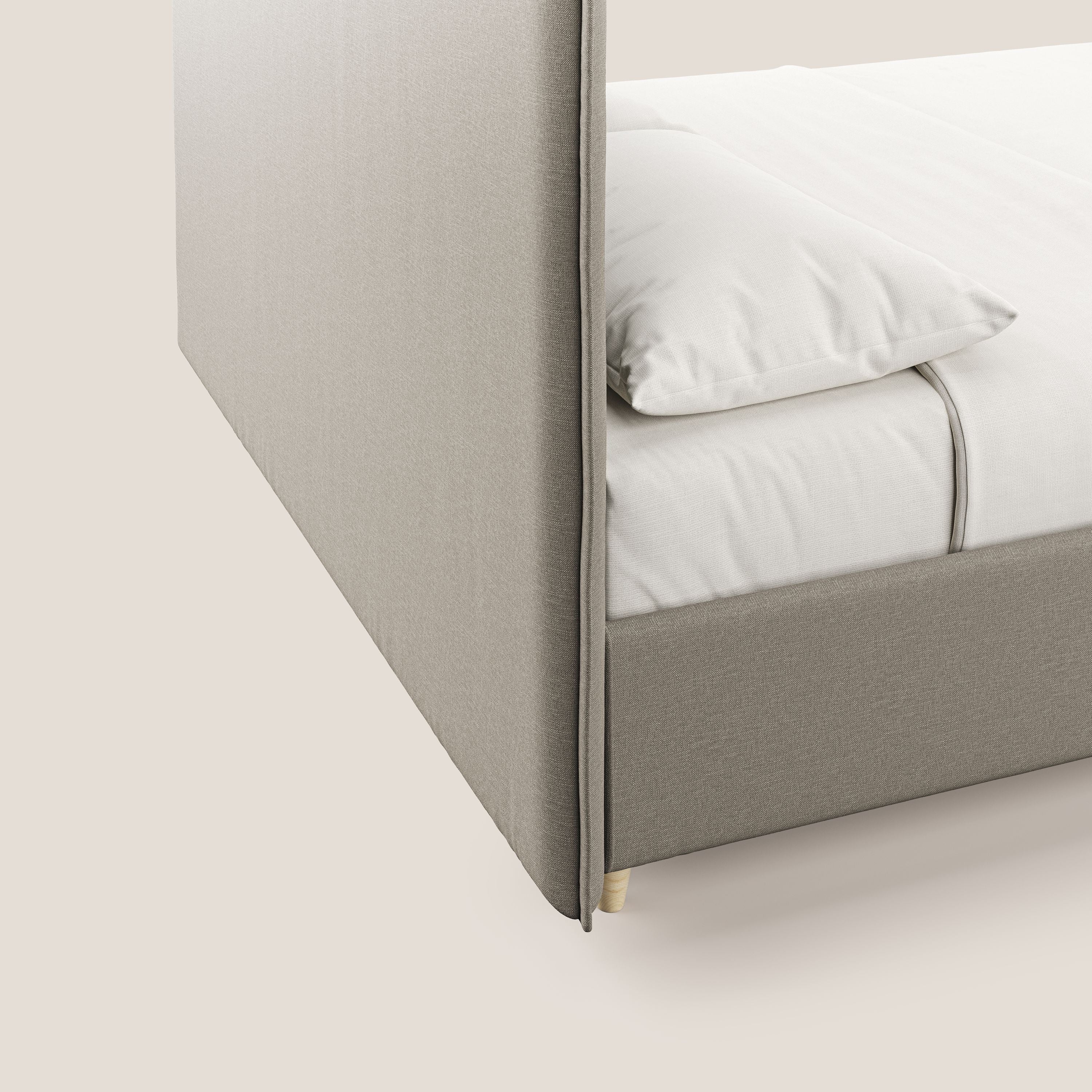 Costanza lit coffre et déhoussable en tissu mixte coton imperméable T13 crème - Image 9