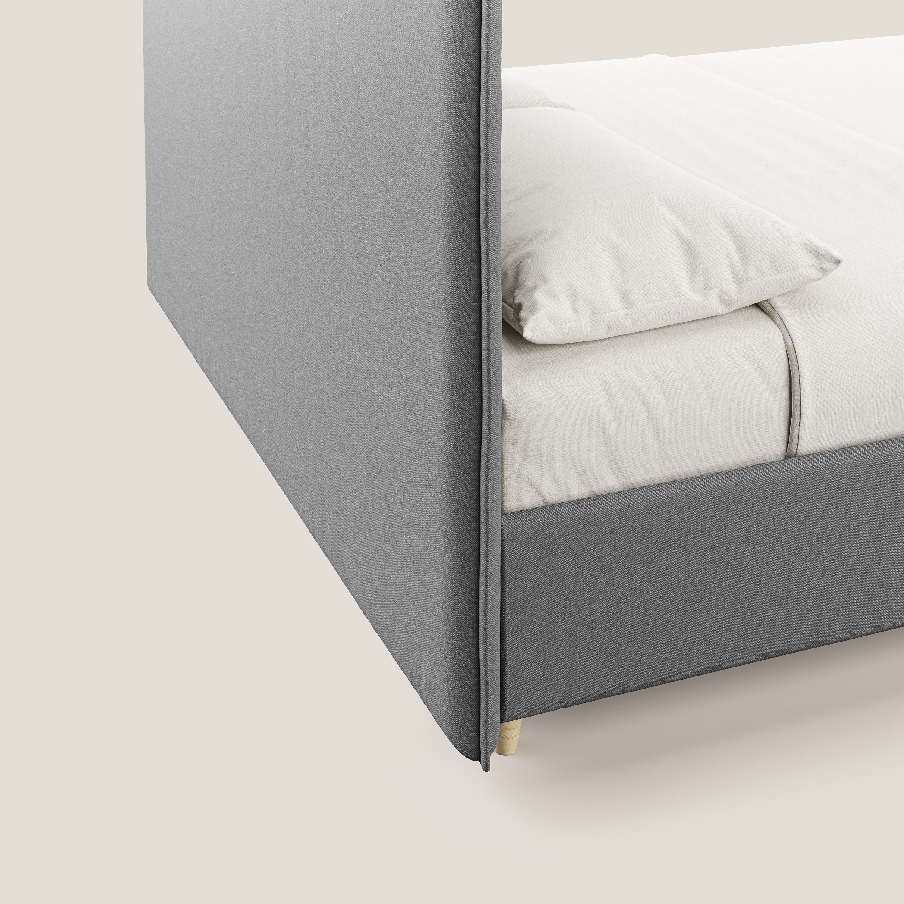 Costanza lit coffre et déhoussable en tissu mixte coton imperméable T13 gris - Image 7