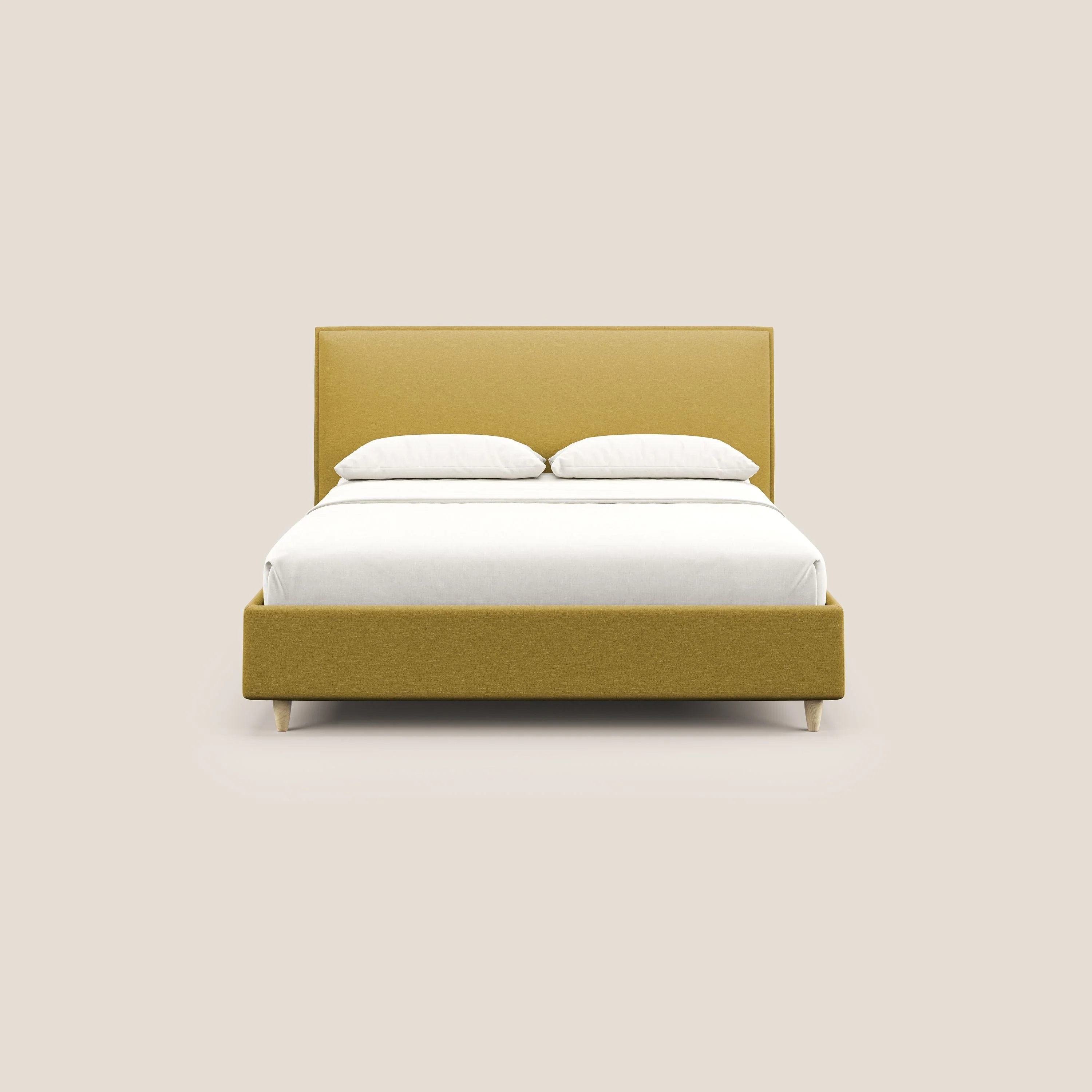 Costanza lit coffre et déhoussable en tissu mixte coton imperméable T13 jaune - Image 3