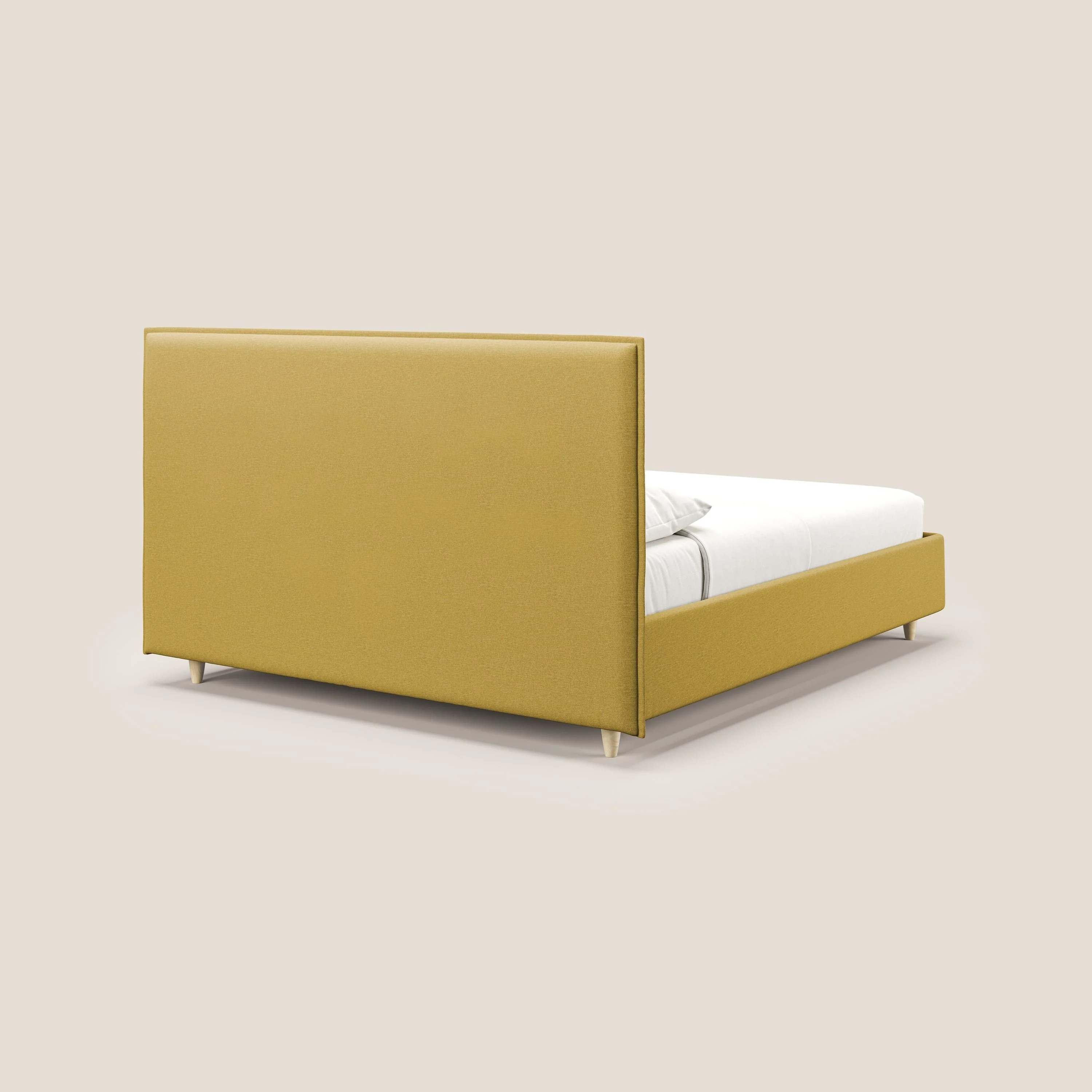 Costanza lit coffre et déhoussable en tissu mixte coton imperméable T13 jaune - Image 5