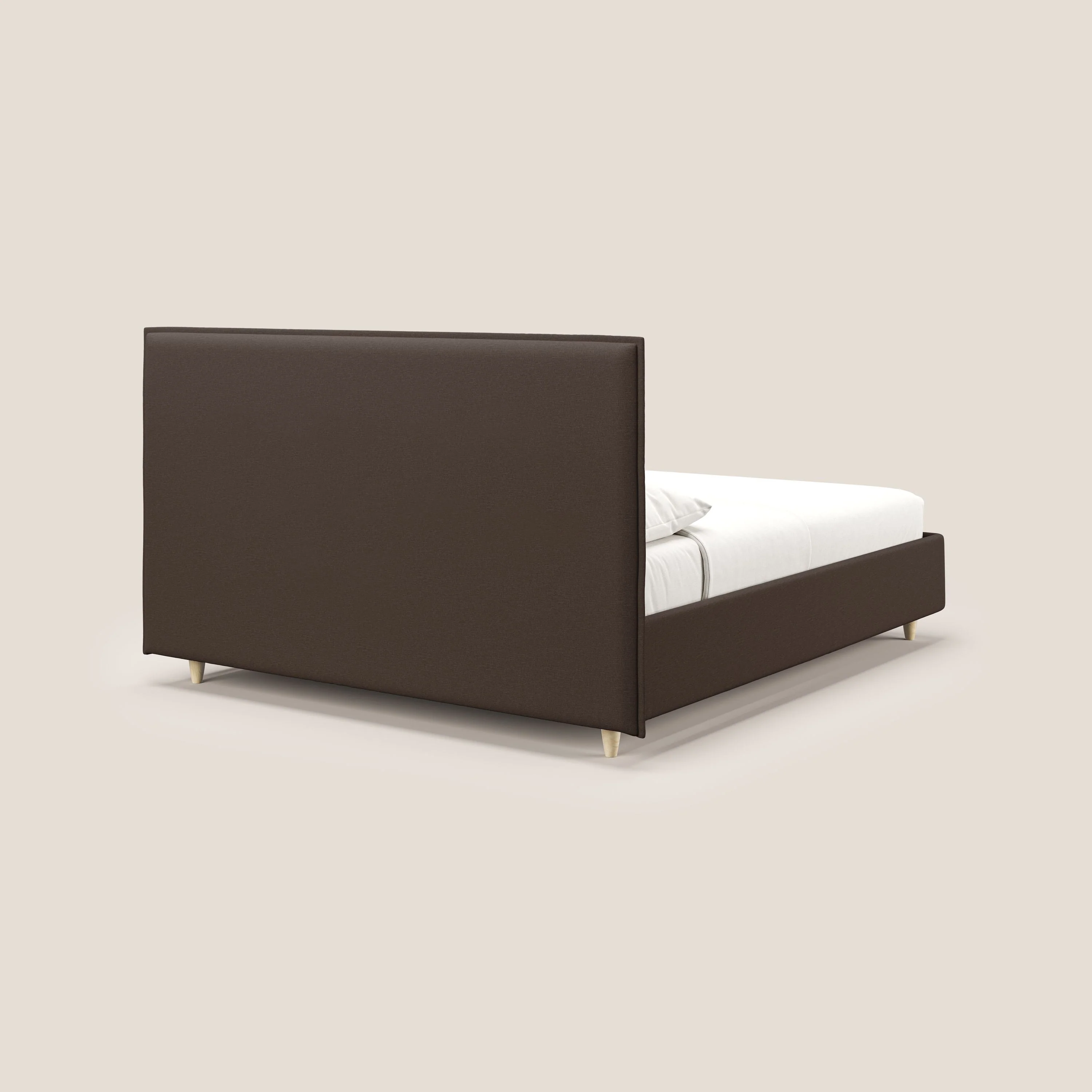 Costanza lit coffre et déhoussable en tissu mixte coton imperméable T13 marron - Image 5