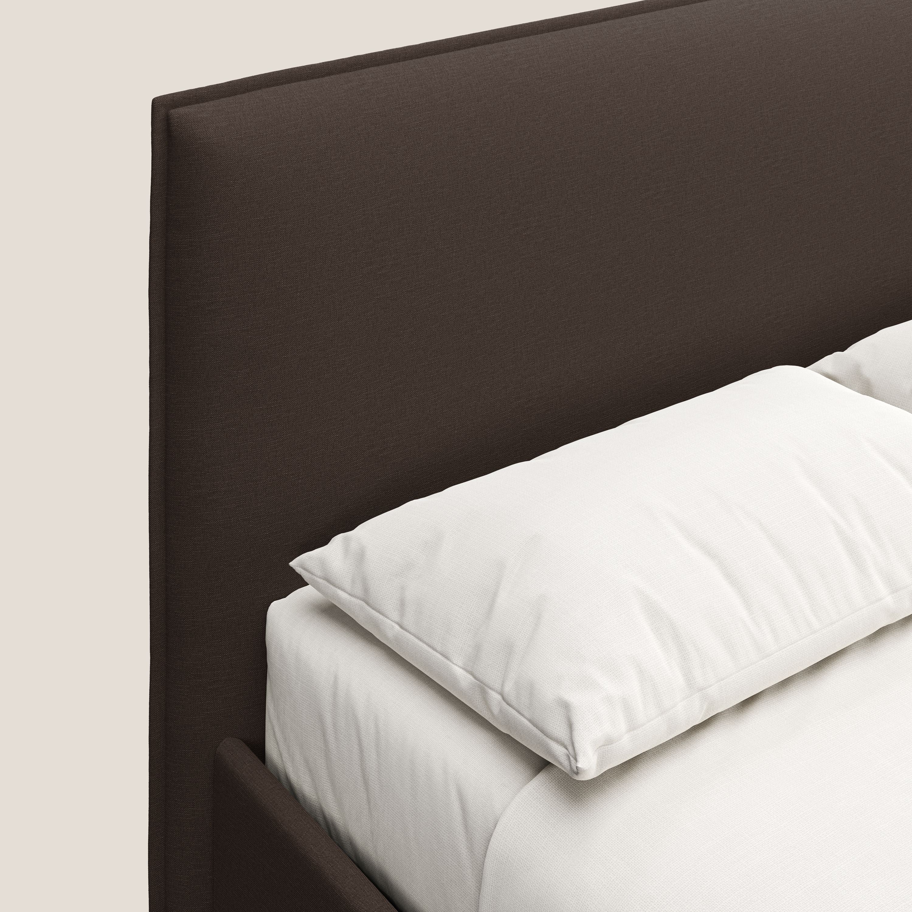 Costanza lit coffre et déhoussable en tissu mixte coton imperméable T13 marron - Image 6