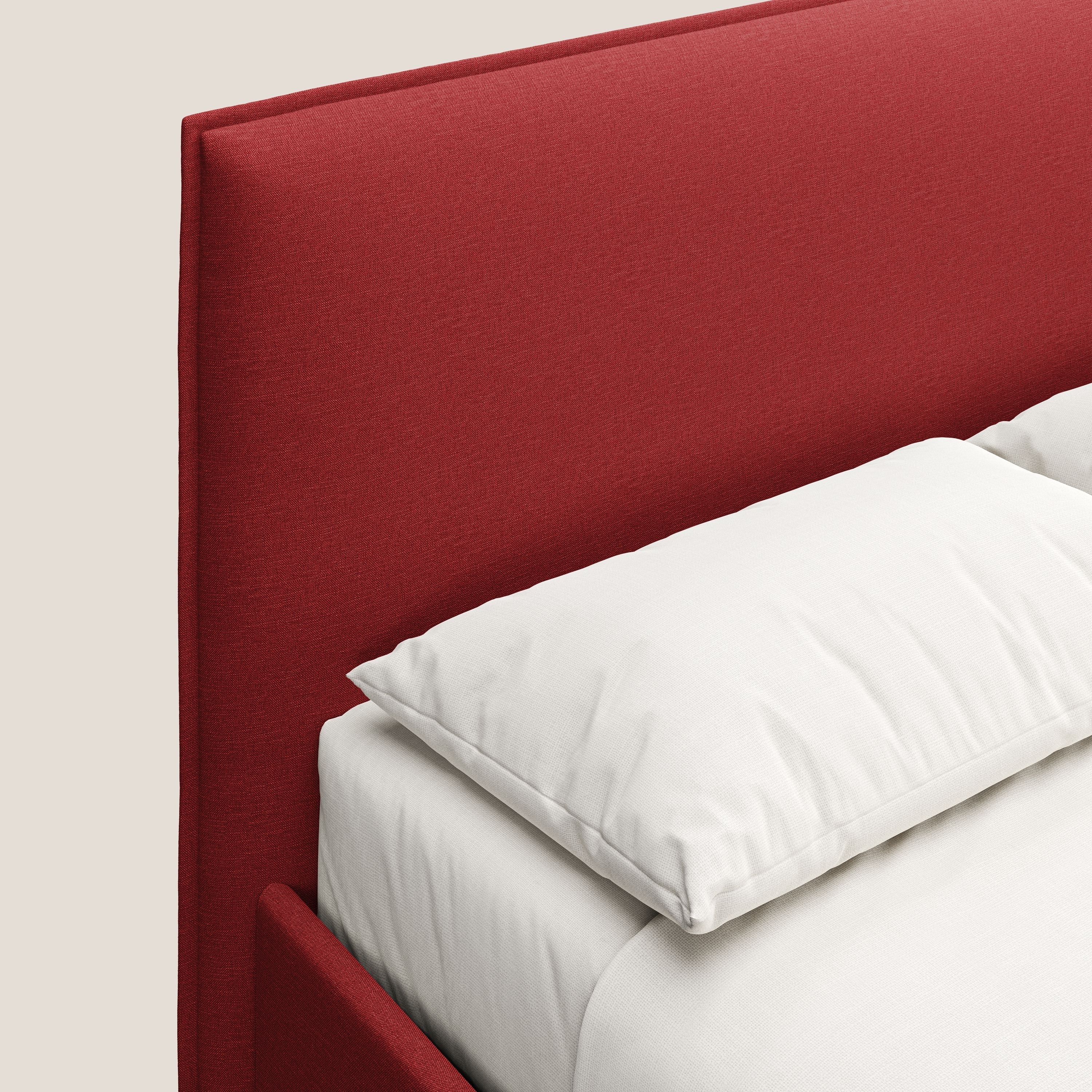 Costanza lit coffre et déhoussable en tissu mixte coton imperméable T13 rouge - Image 6