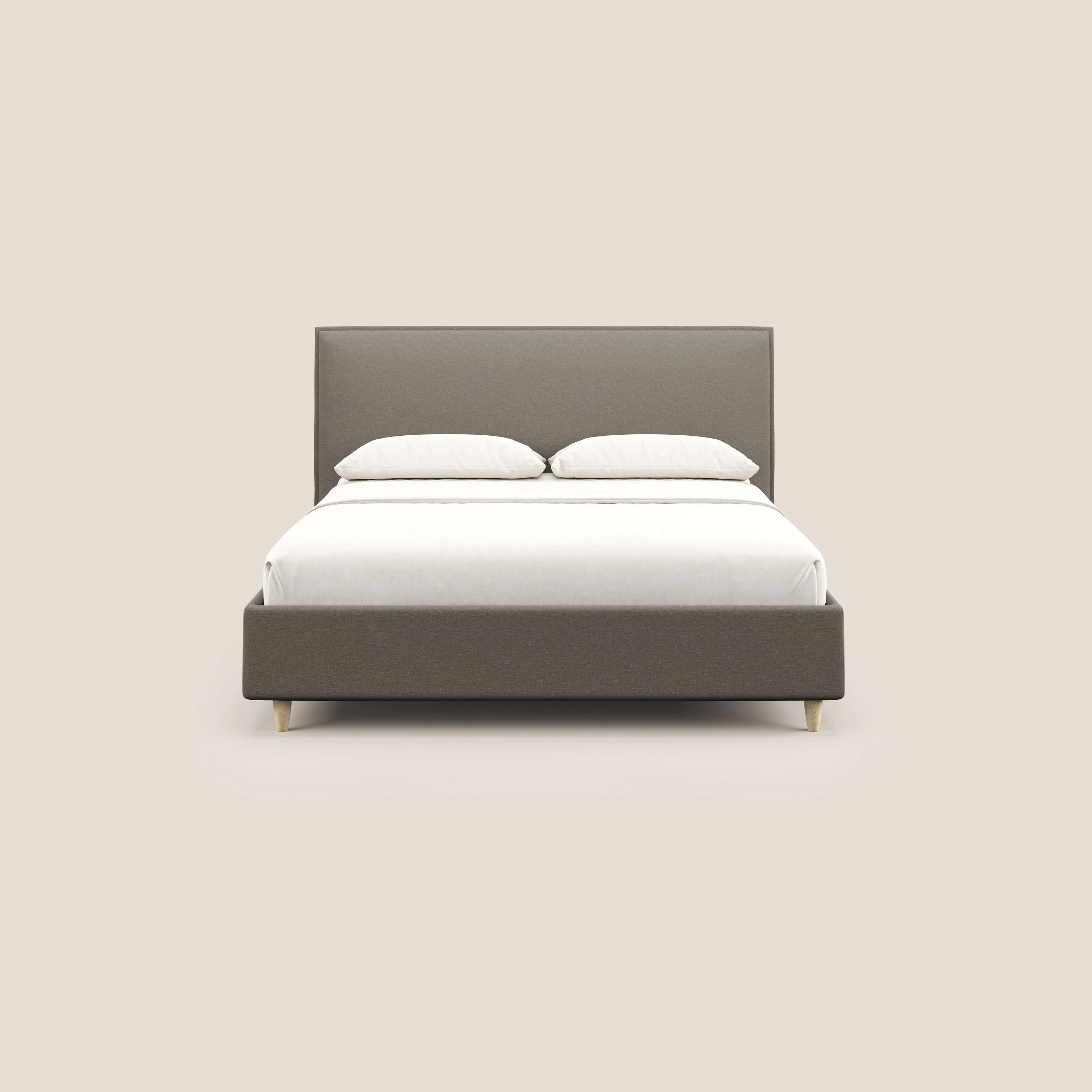 Costanza lit coffre et déhoussable en tissu mixte coton imperméable T13 Taupe tortora - Image 3