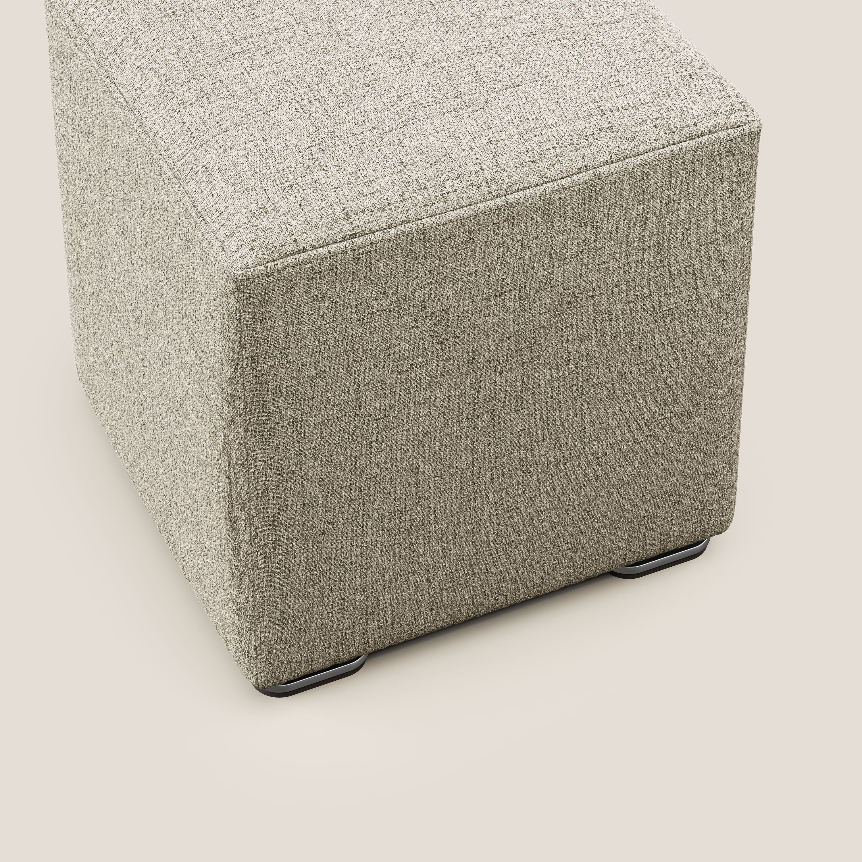 Cube pouf en tissu doux imperméable FELIS T03 beige - Image 5