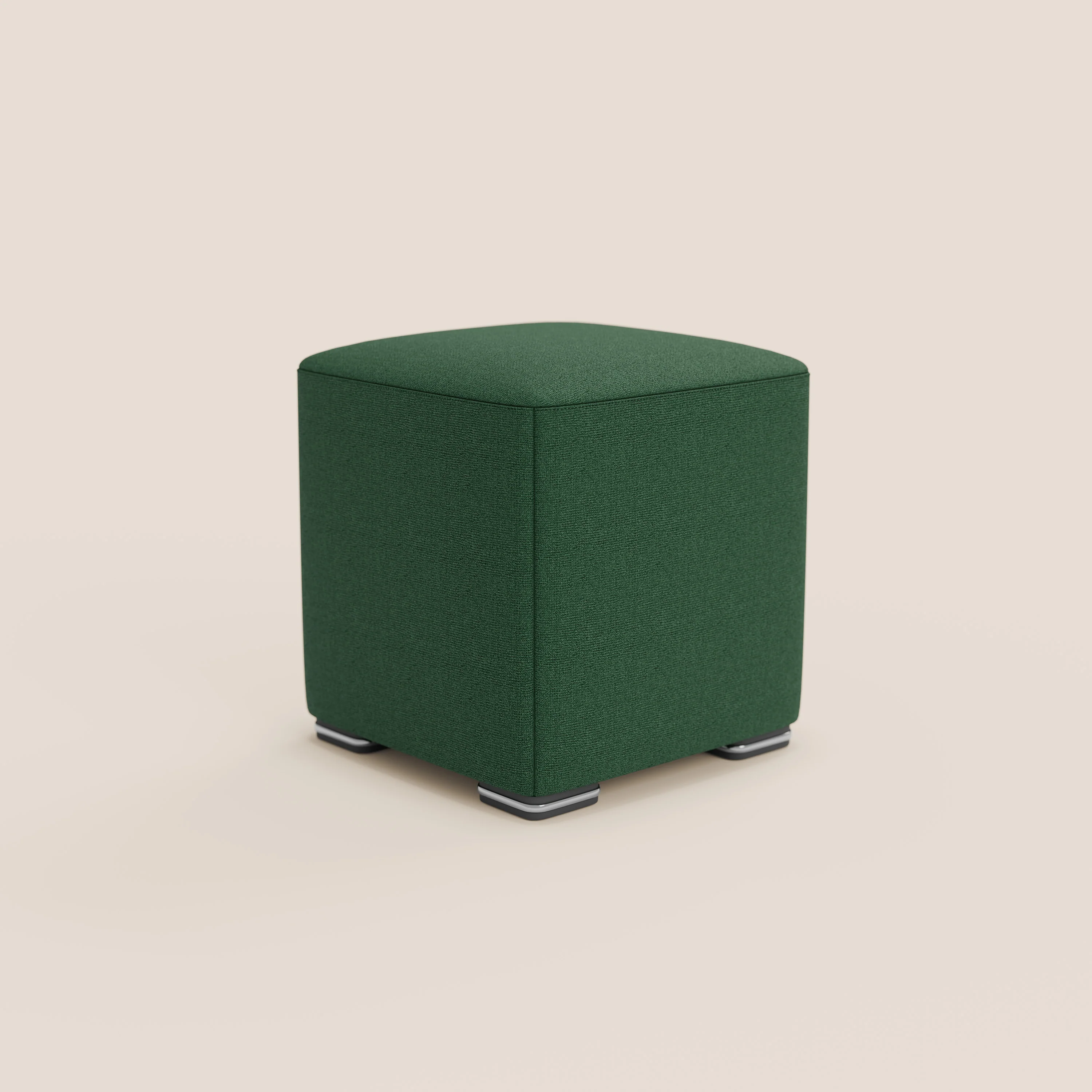 Cube pouf en tissu doux imperméable T08 VERT - Image 3