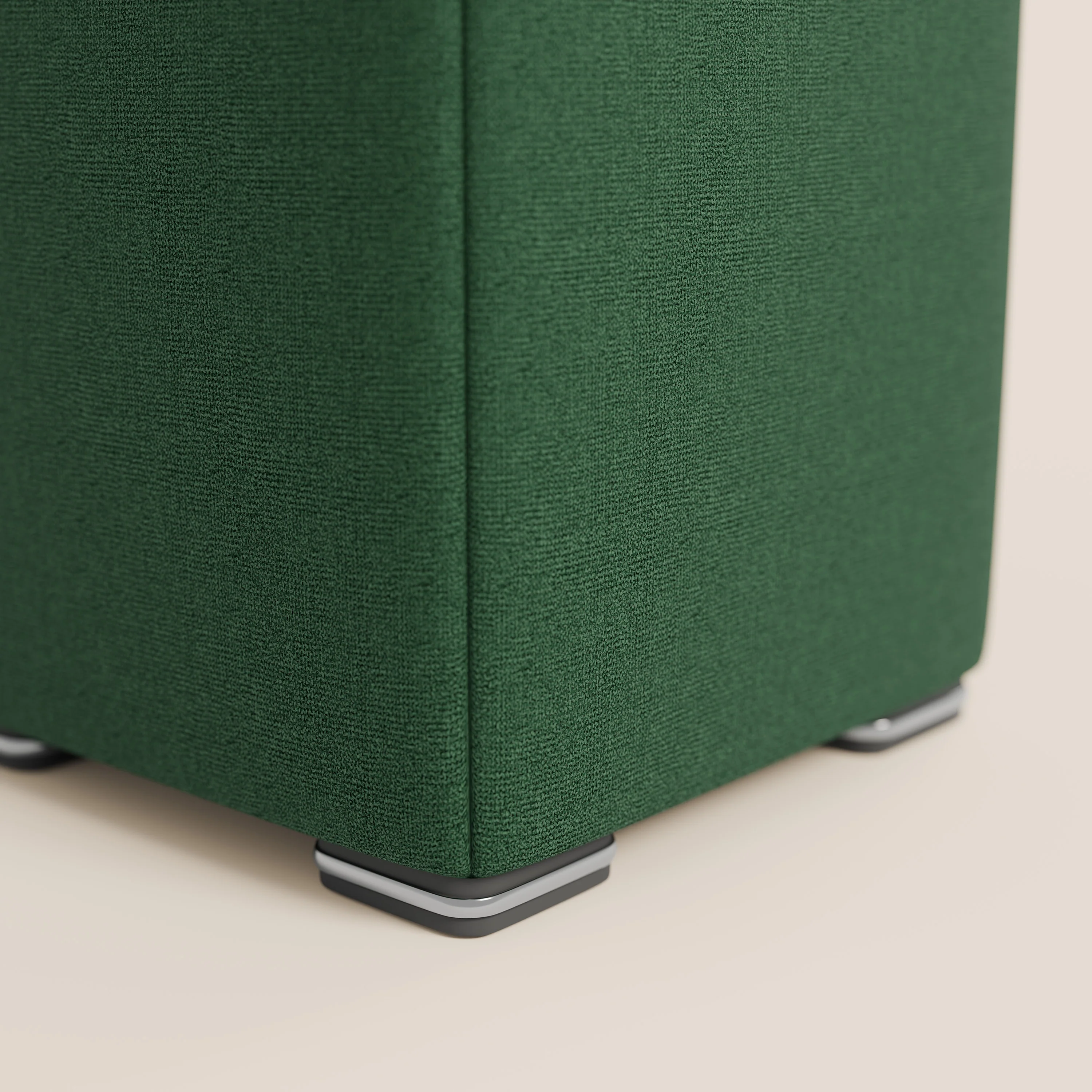 Cube pouf en tissu doux imperméable T08 VERT - Image 5