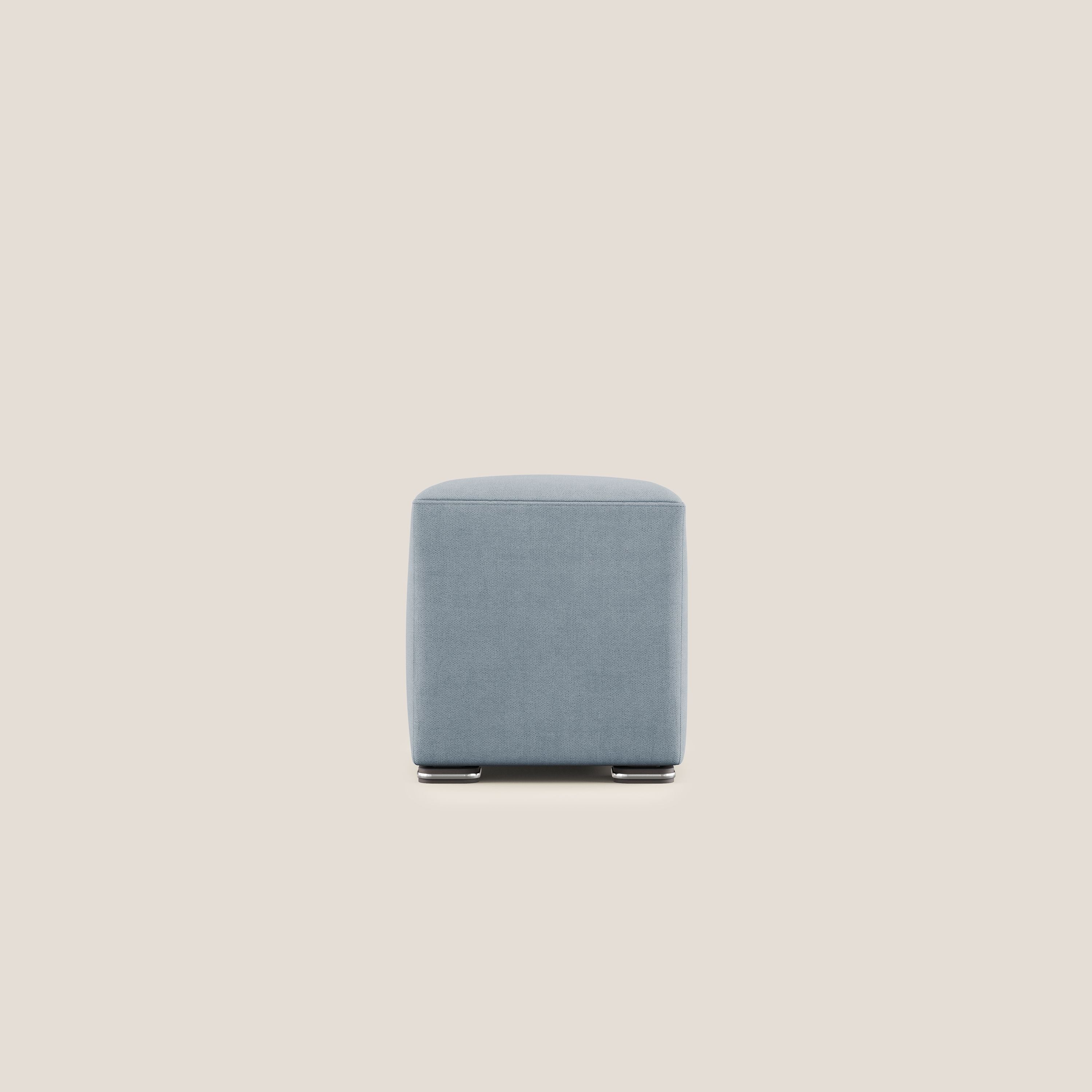 Cube pouf en tissu doux imperméable T02 sucre glace