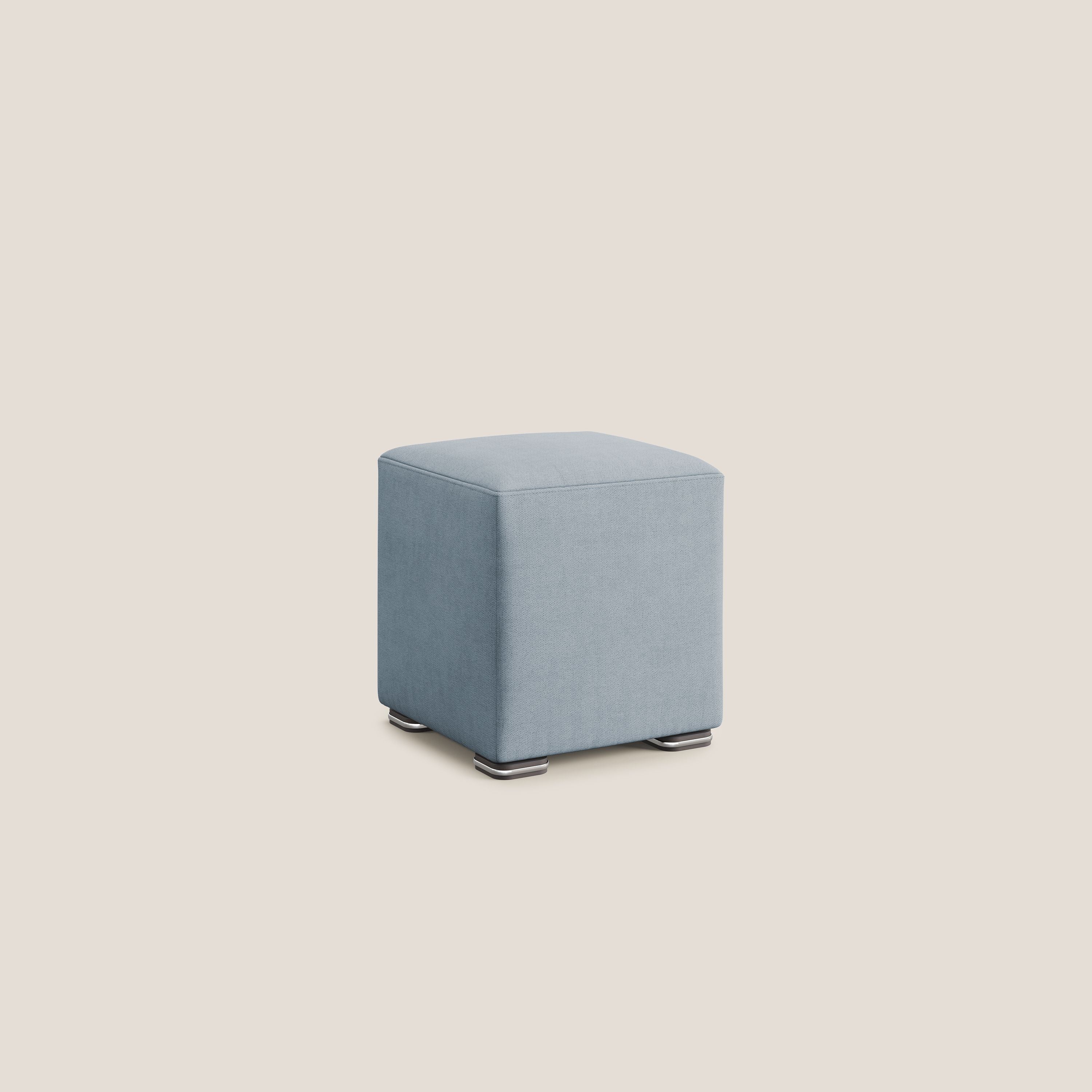 Cube pouf en tissu doux imperméable T02 sucre glace - Image 2