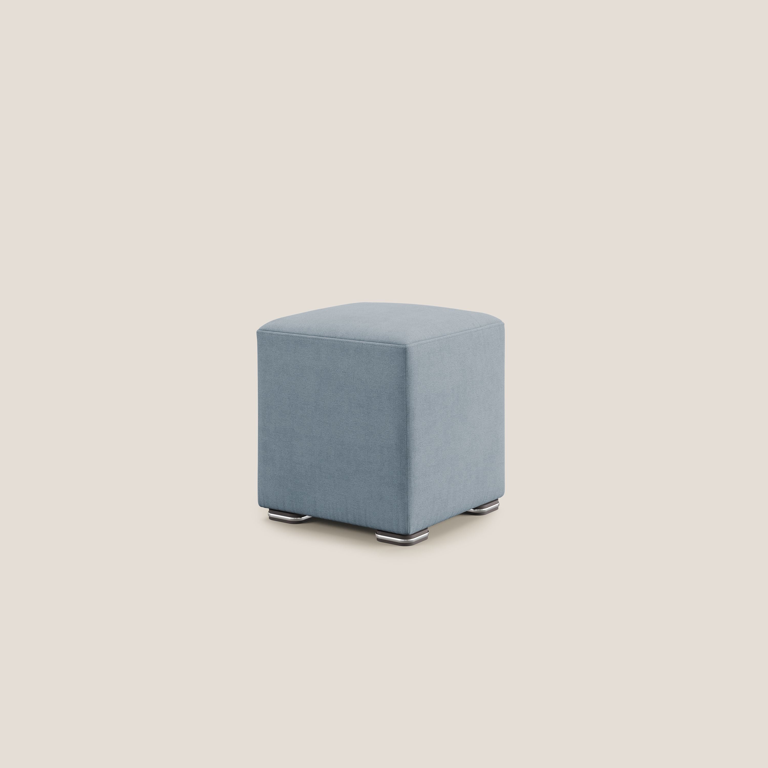 Cube pouf en tissu doux imperméable T02 sucre glace - Image 3