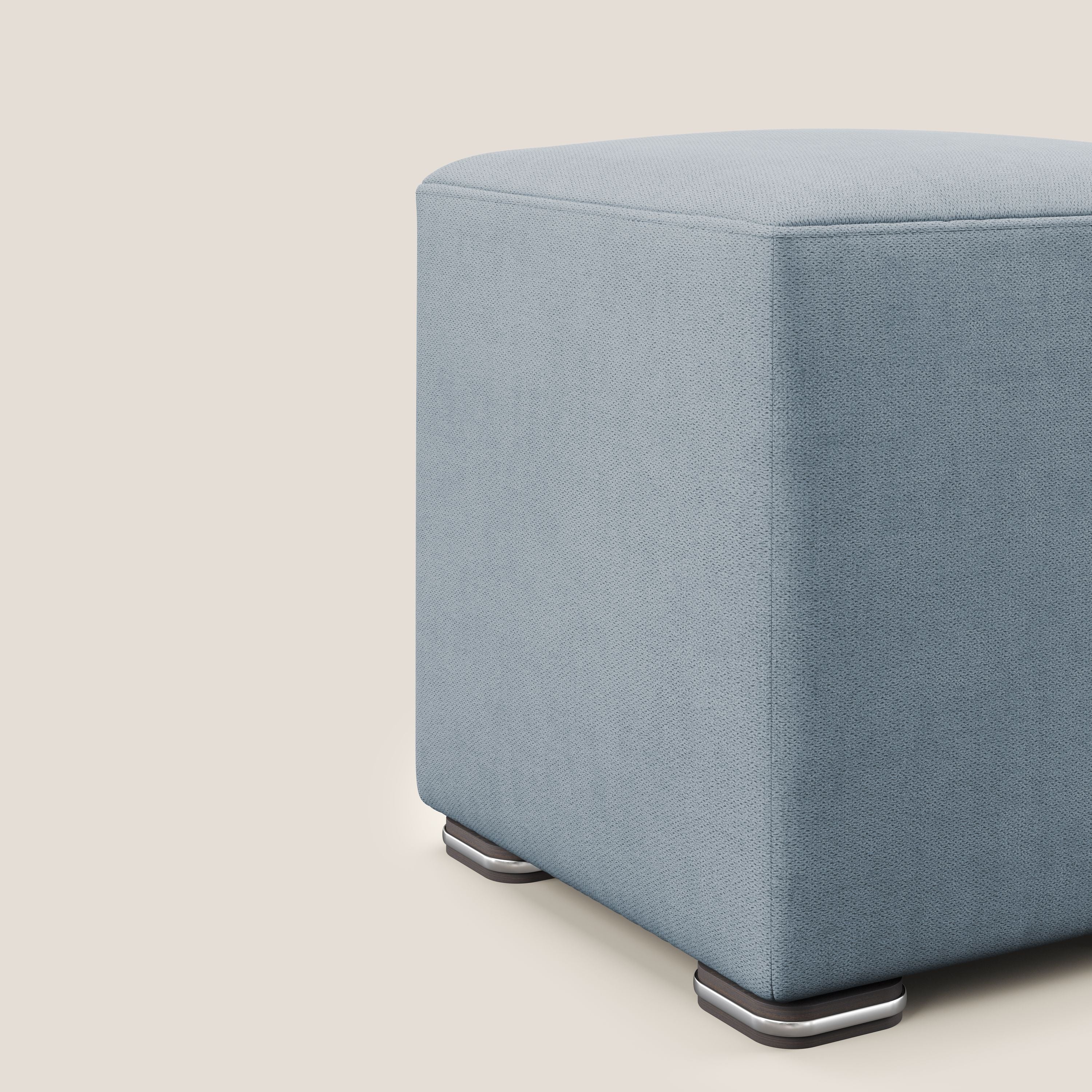 Cube pouf en tissu doux imperméable T02 sucre glace - Image 4