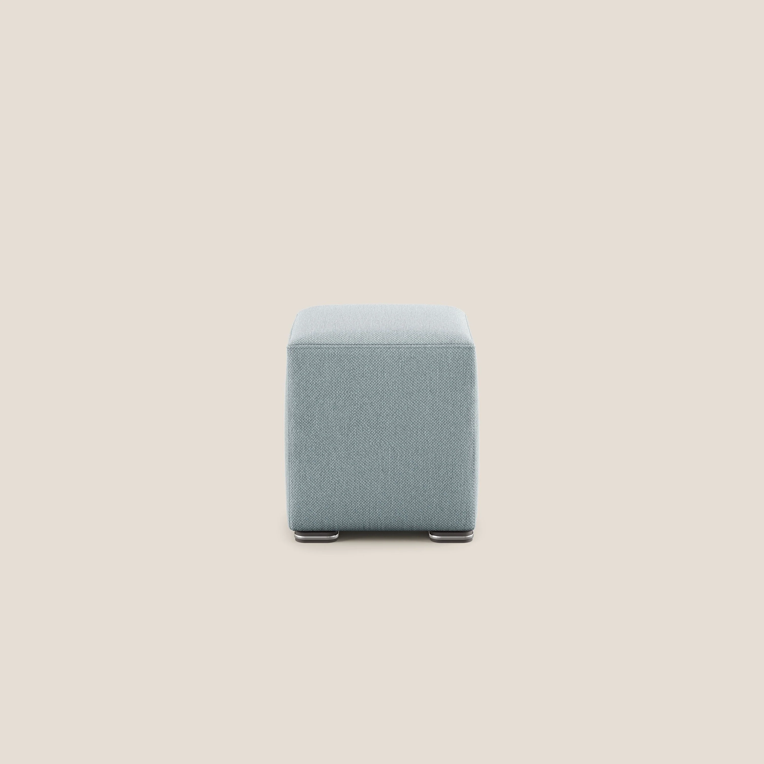Cube pouf en tissu doux détachable T05 sucre glace - Image 3