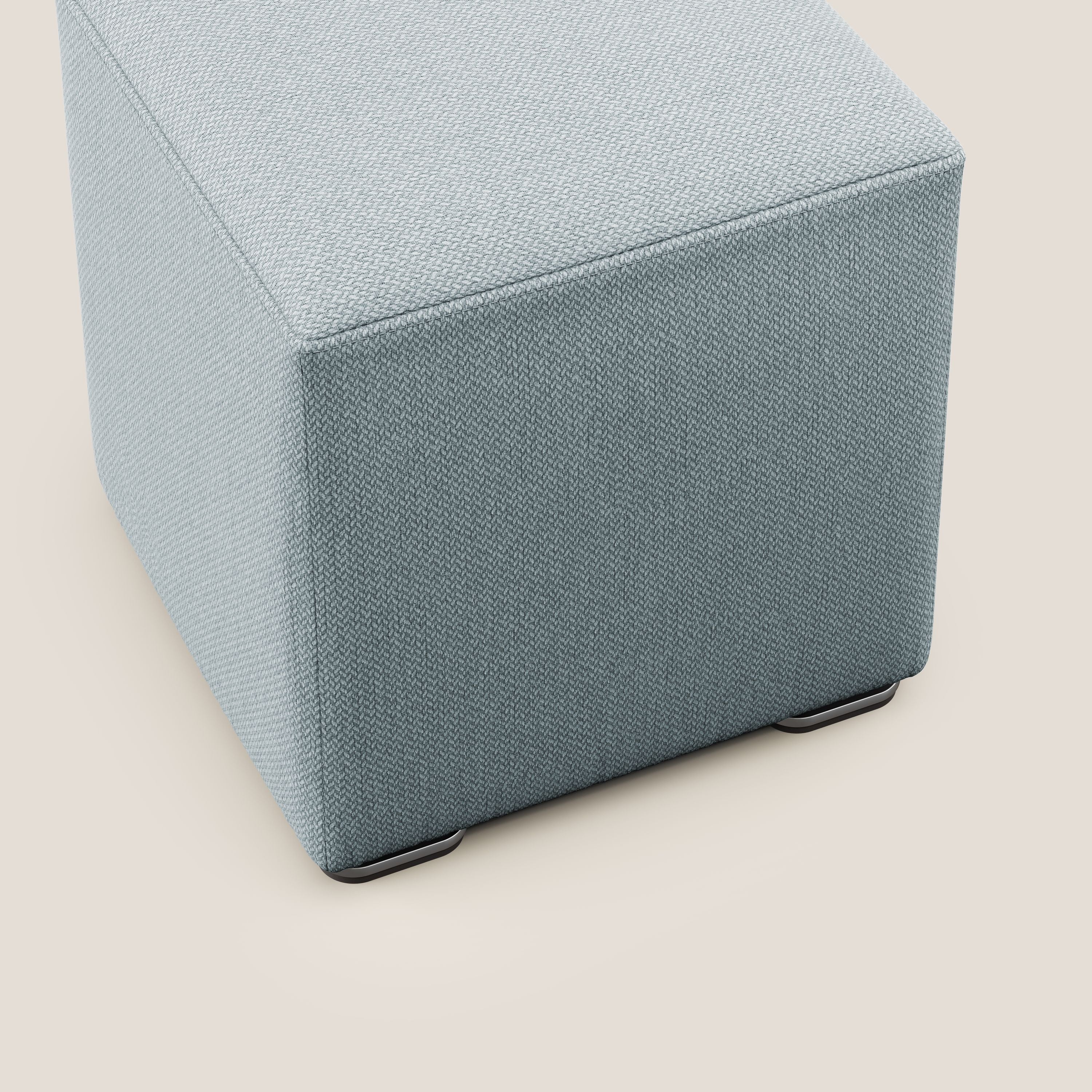 Cube pouf en tissu doux détachable T05 sucre glace - Image 6