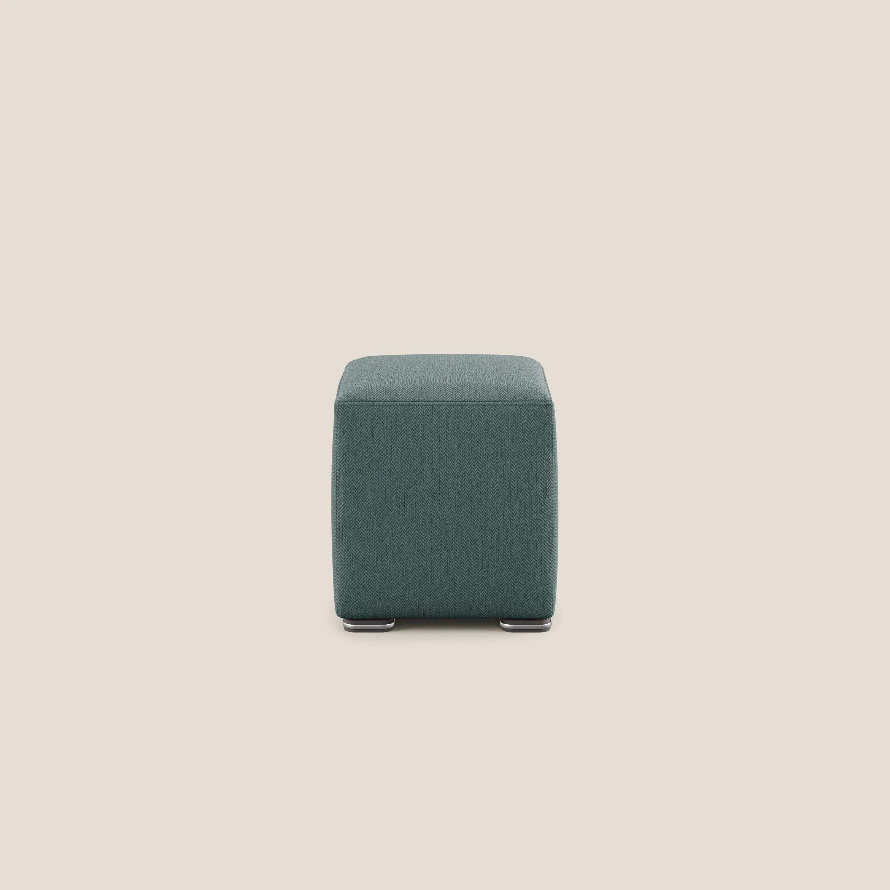 Cube pouf en tissu doux détachable T05 vert - Image 3