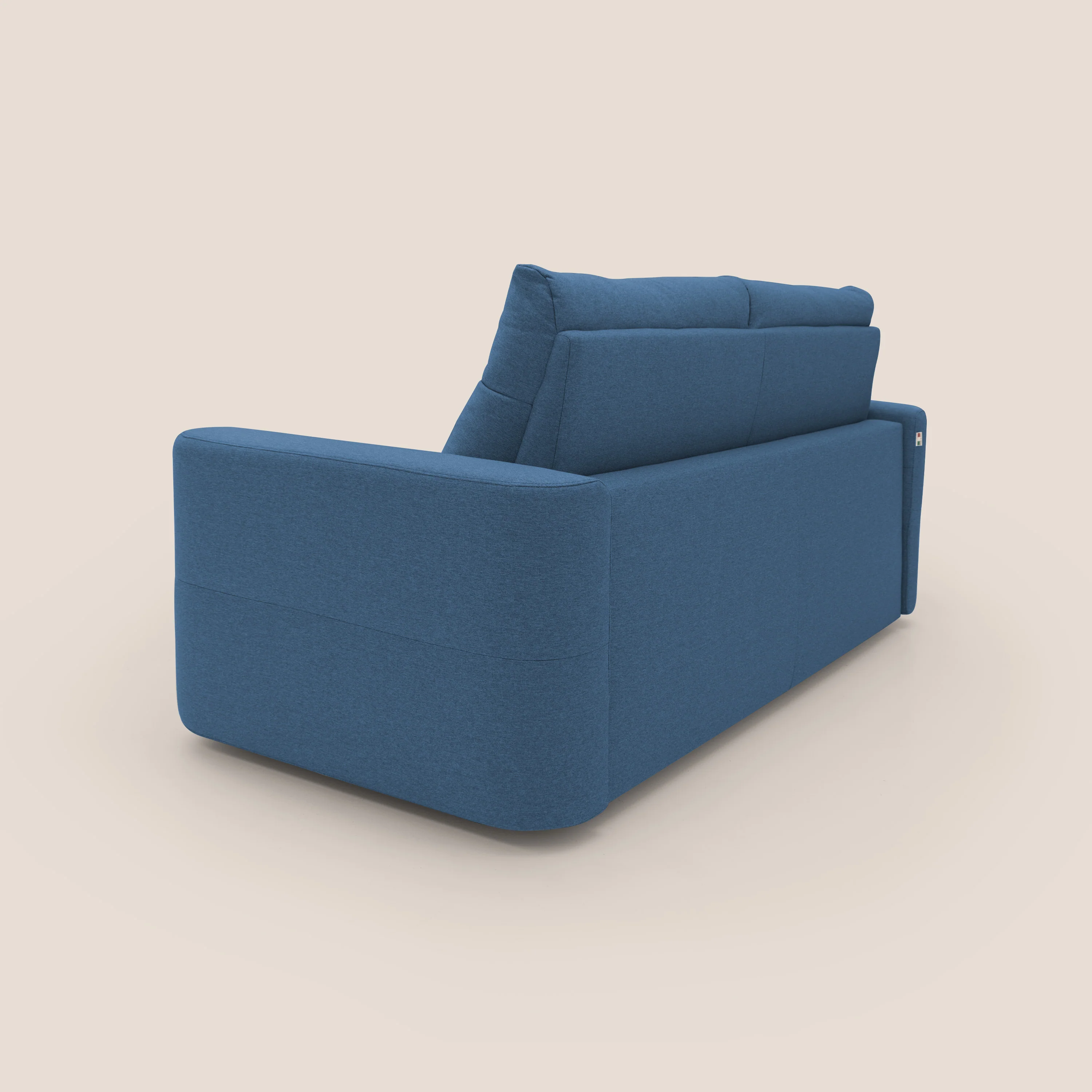 Cupido Canapé convertible 202 cm ( mat. 140 x 197 cm) matelas H18 cm en tissu imperméable T13  Bleu - Image 10