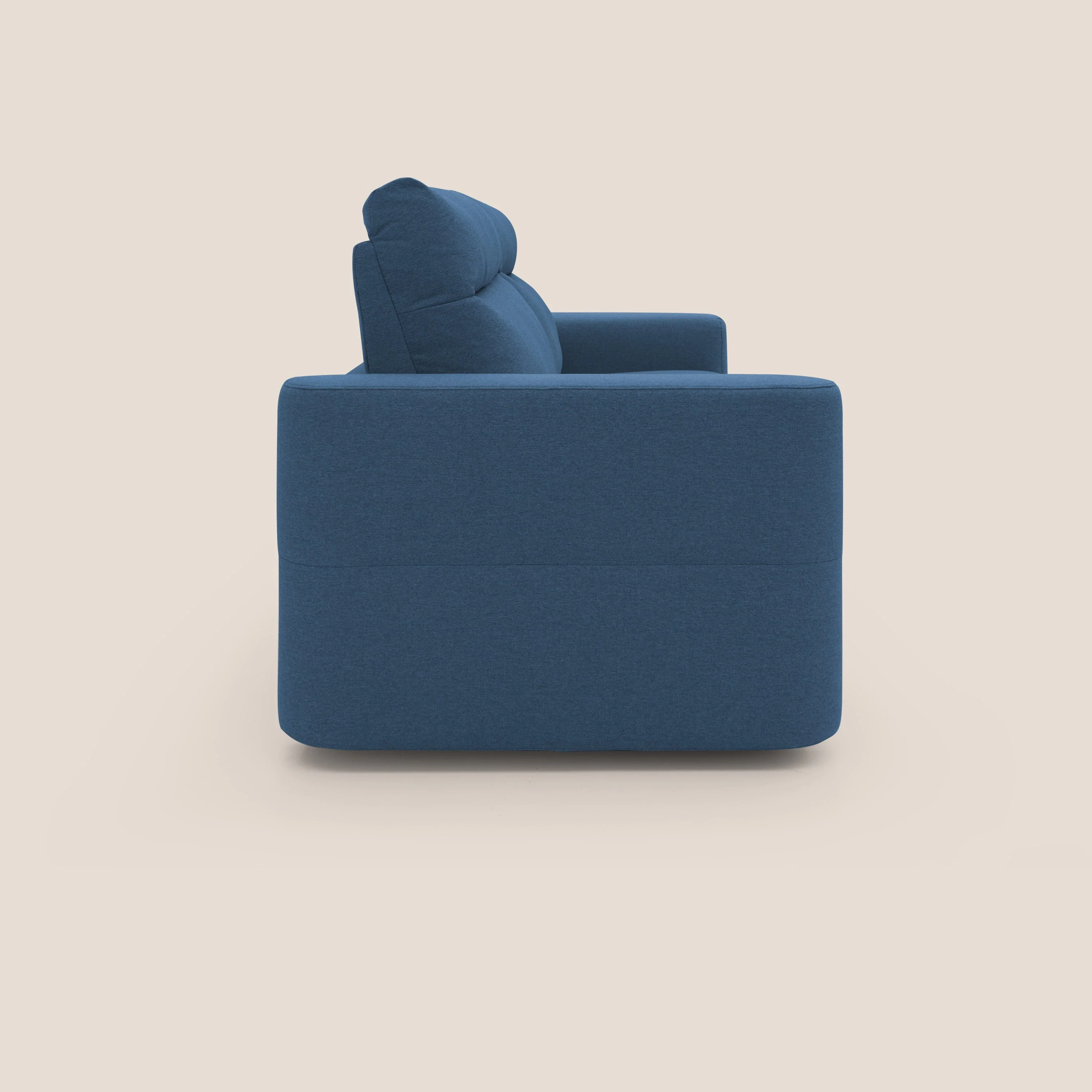 Cupido Canapé convertible matelas H18 cm au dossier haut moelleux en tissu imperméable T13 bleu - Image 8