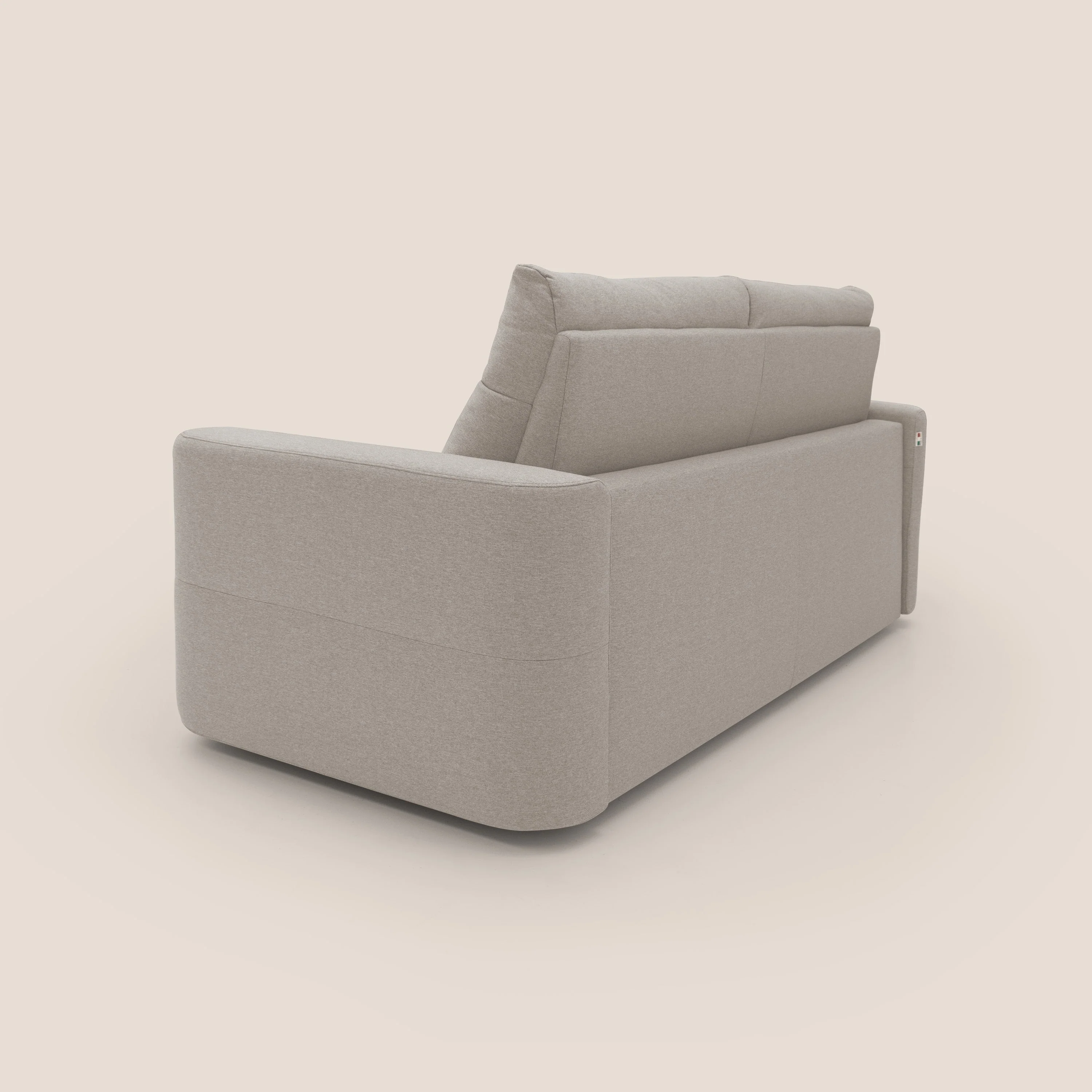 Cupido Canapé convertible matelas H18 cm au dossier haut moelleux en tissu imperméable T13 crème - Image 10
