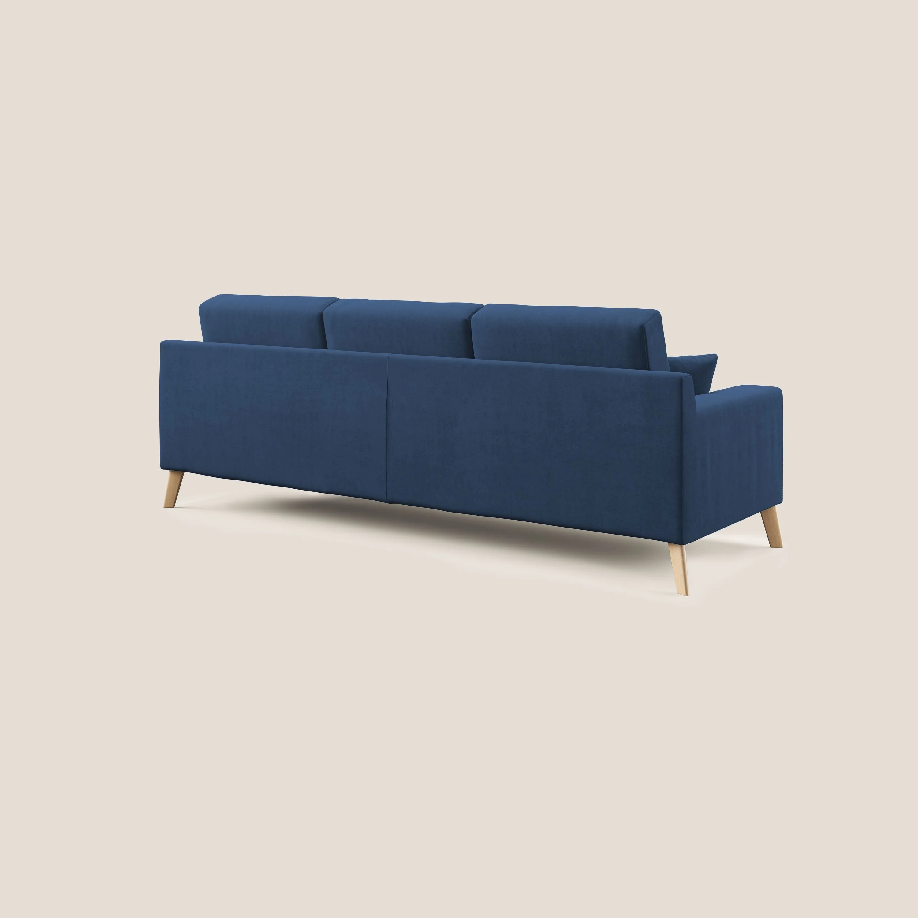 Danish canapé d'angle moderne reversible en tissu doux imperméable T02 bleu - Image 4