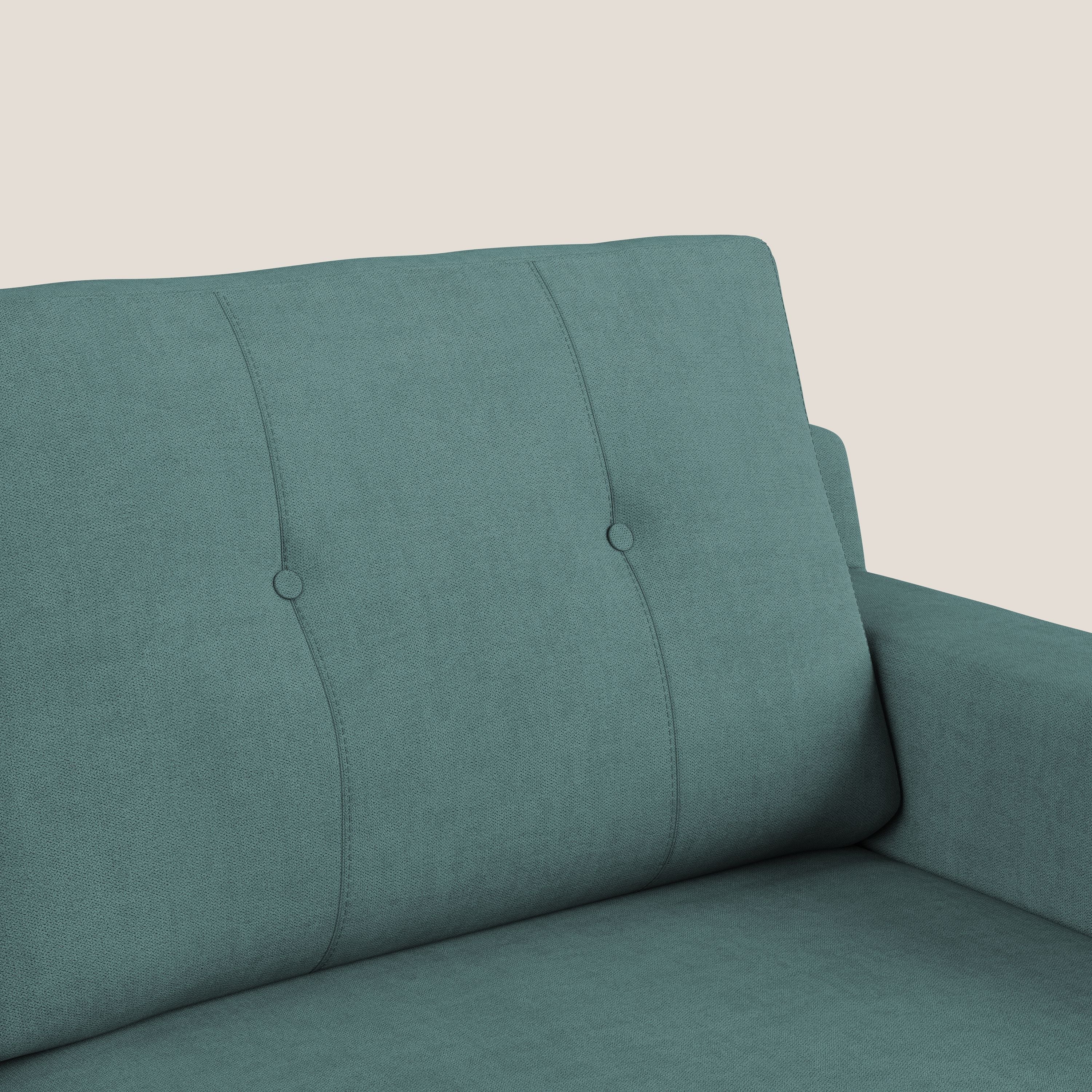 Danish canapé d'angle moderne reversible en tissu doux imperméable T02 bleu canard - Image 6