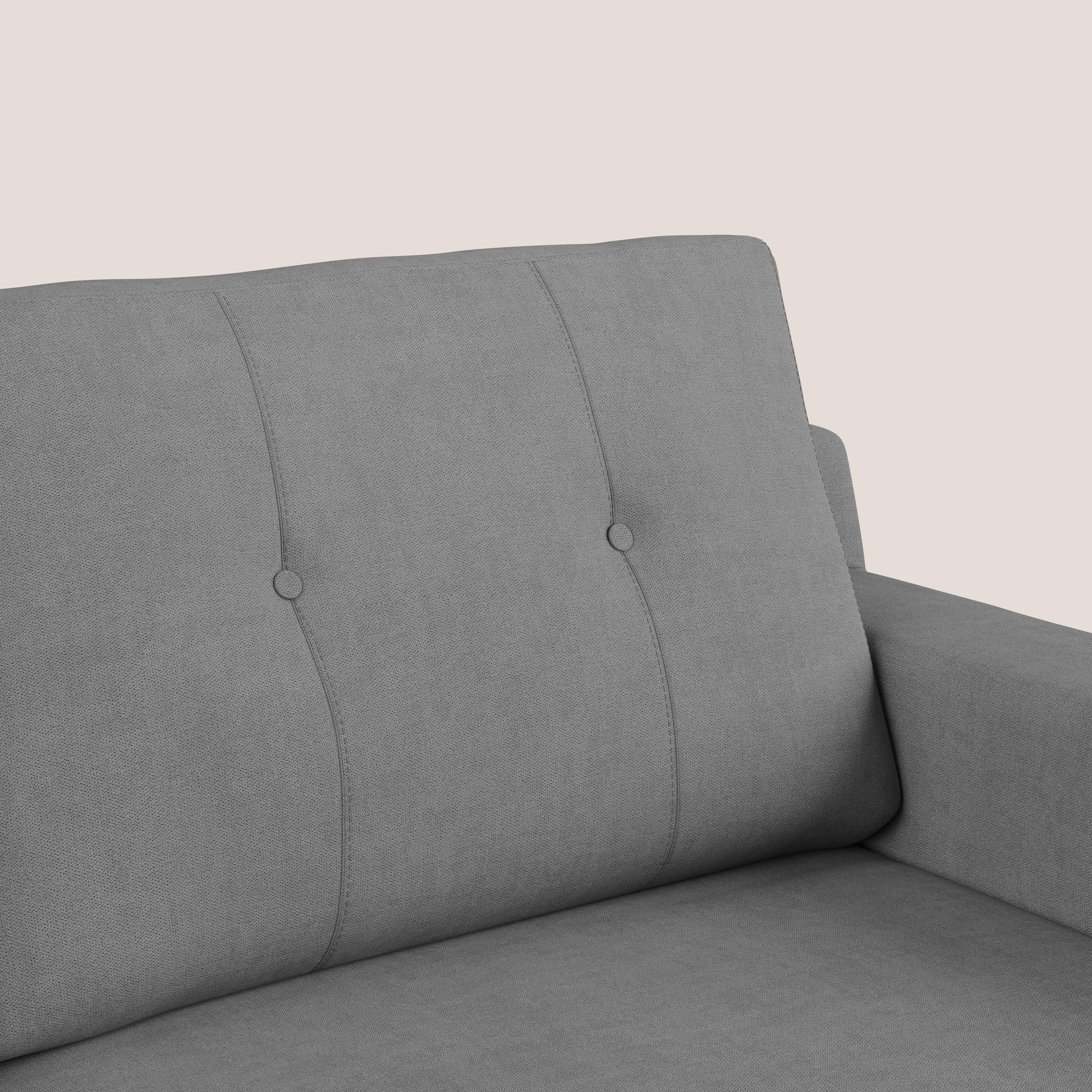 Danish canapé d'angle moderne reversible en tissu doux imperméable T02 gris - Image 6