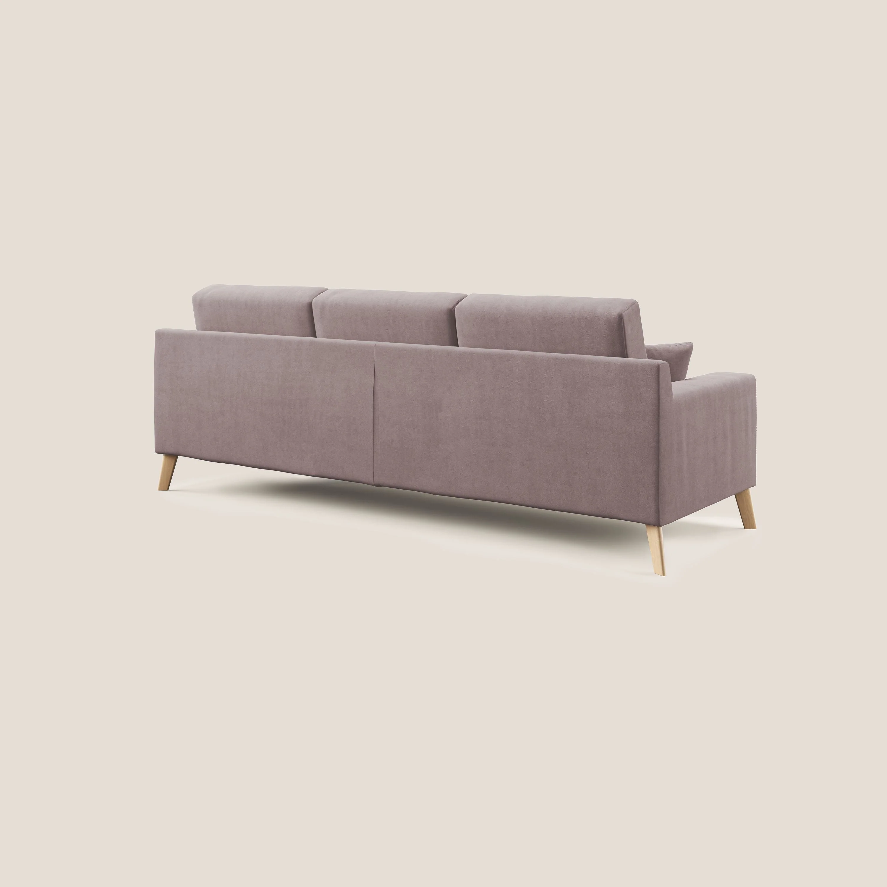 Danish canapé d'angle moderne reversible en tissu doux imperméable T02 rose - Image 4