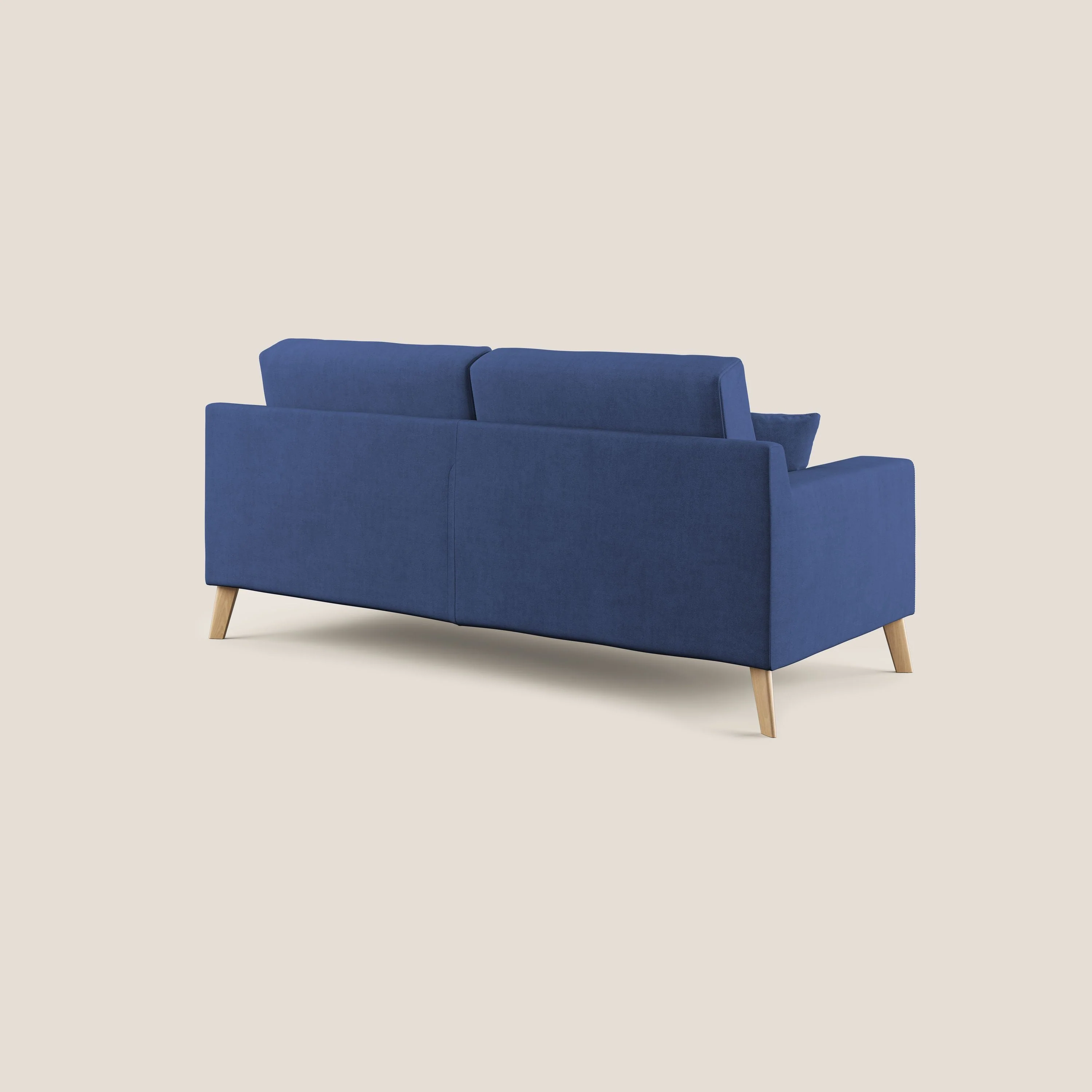 Danish canapé moderne en tissu doux imperméable T02 bleu - Image 4