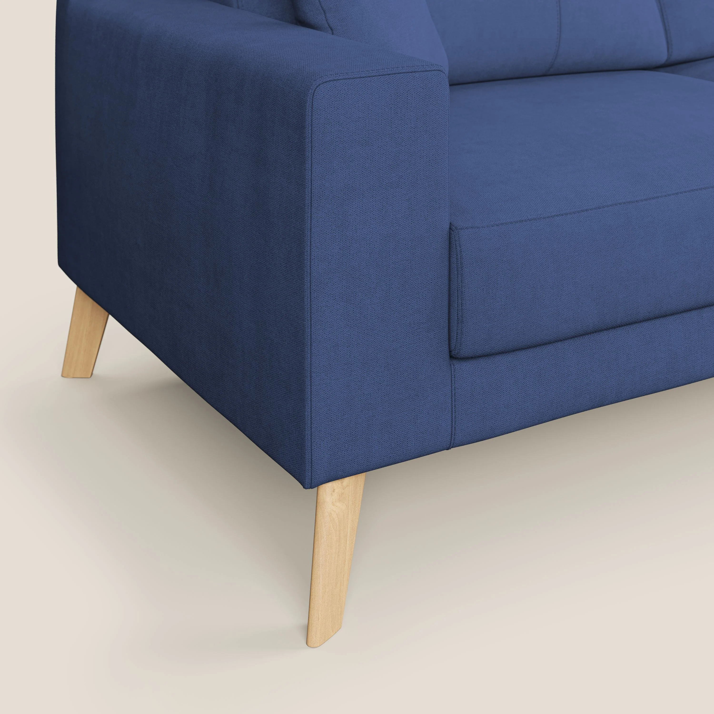 Danish canapé moderne en tissu doux imperméable T02 bleu - Image 5