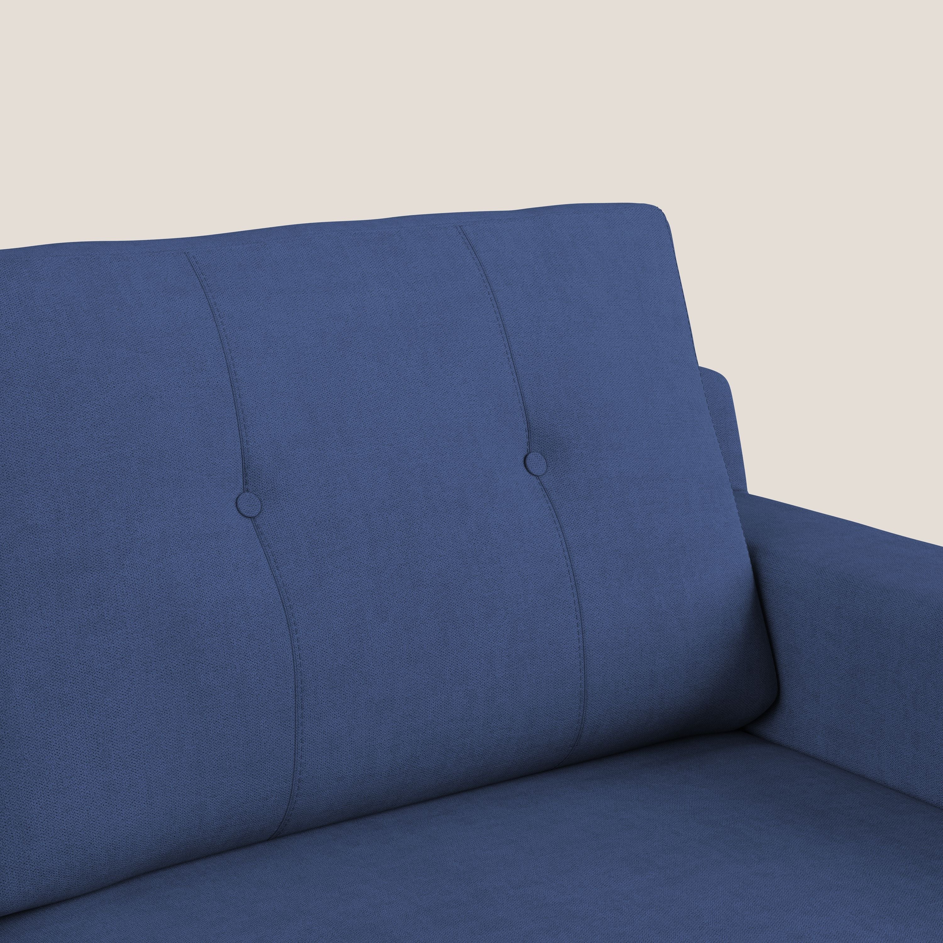 Danish canapé moderne en tissu doux imperméable T02 bleu - Image 7