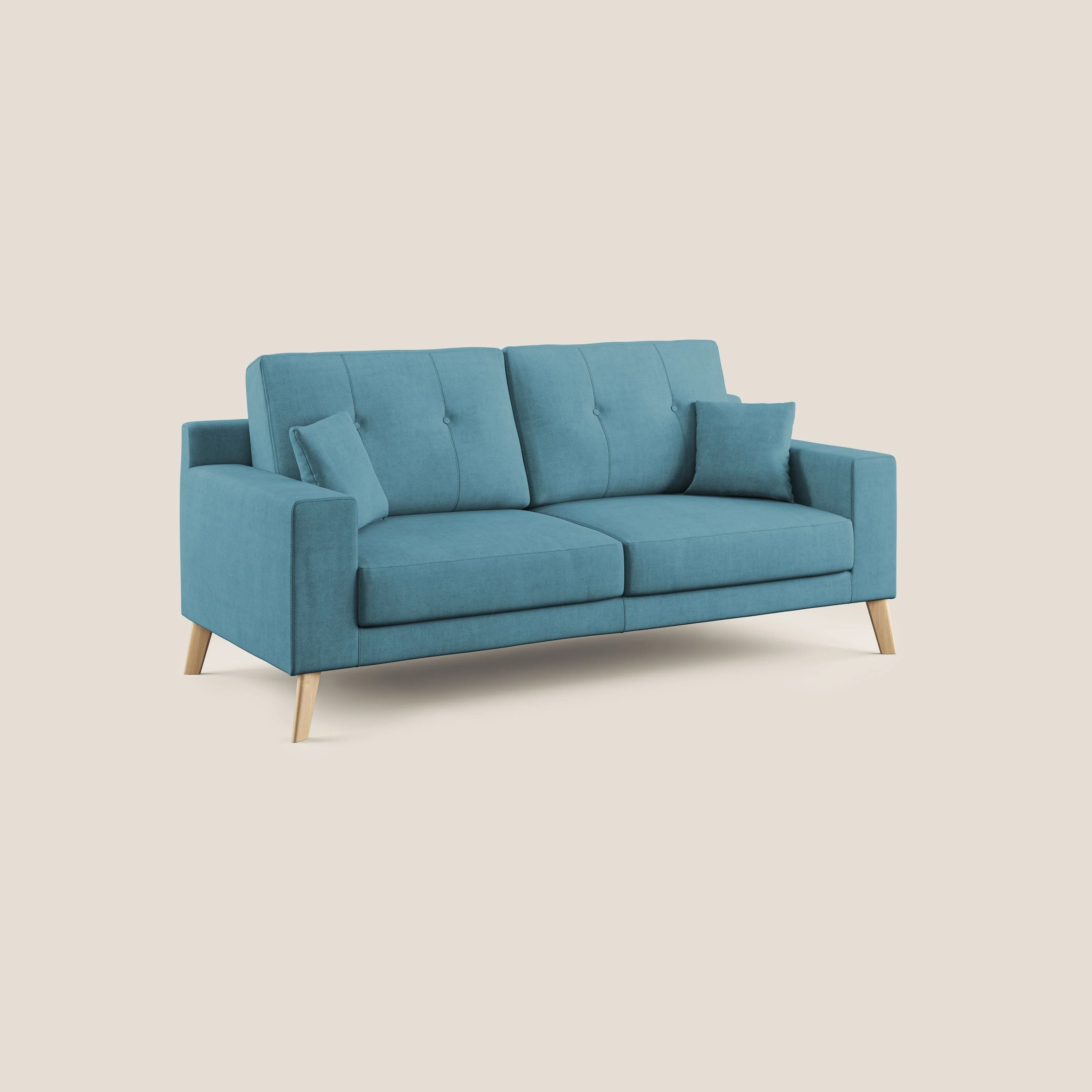 Danish canapé moderne en tissu doux imperméable T02 bleu ciel - Image 2