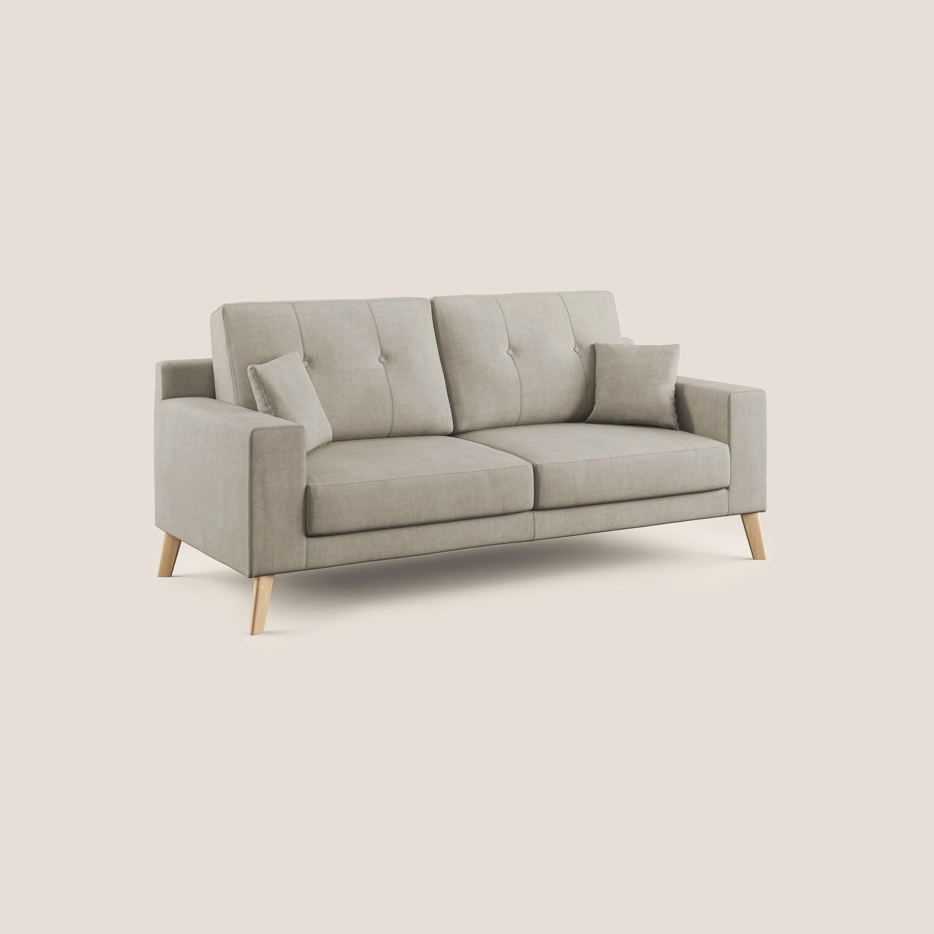 Danish canapé moderne en tissu doux imperméable T02 crème - Image 2