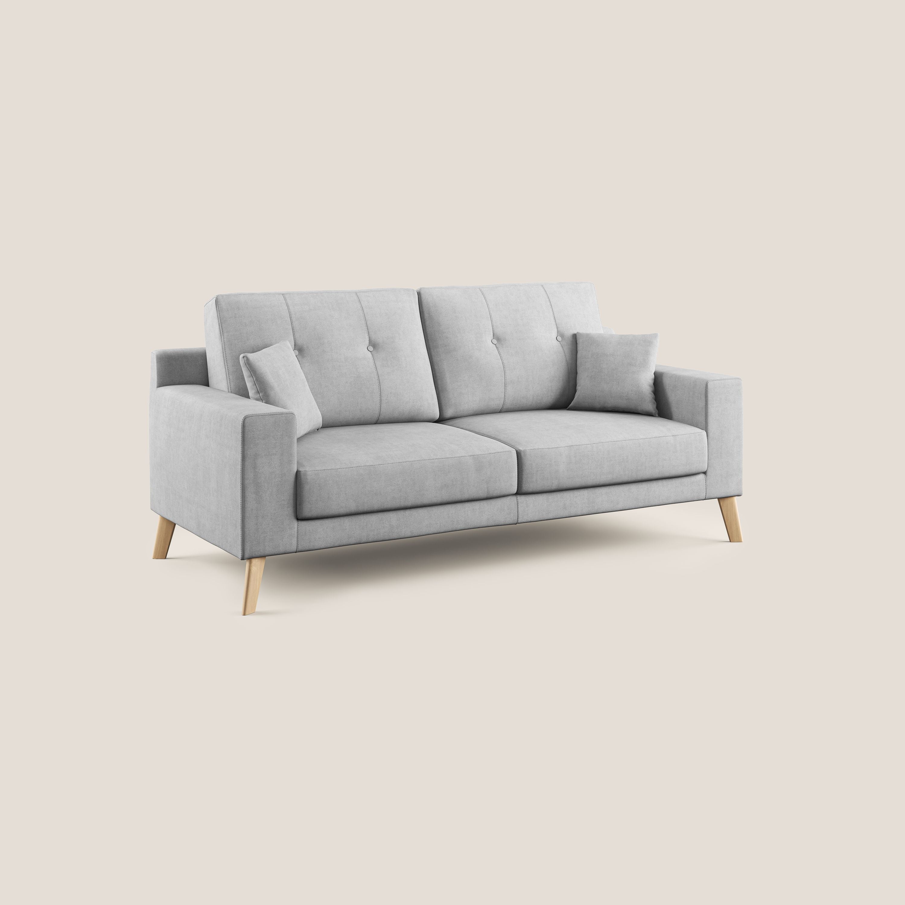 Danish canapé moderne en tissu doux imperméable T02 gris clair - Image 2