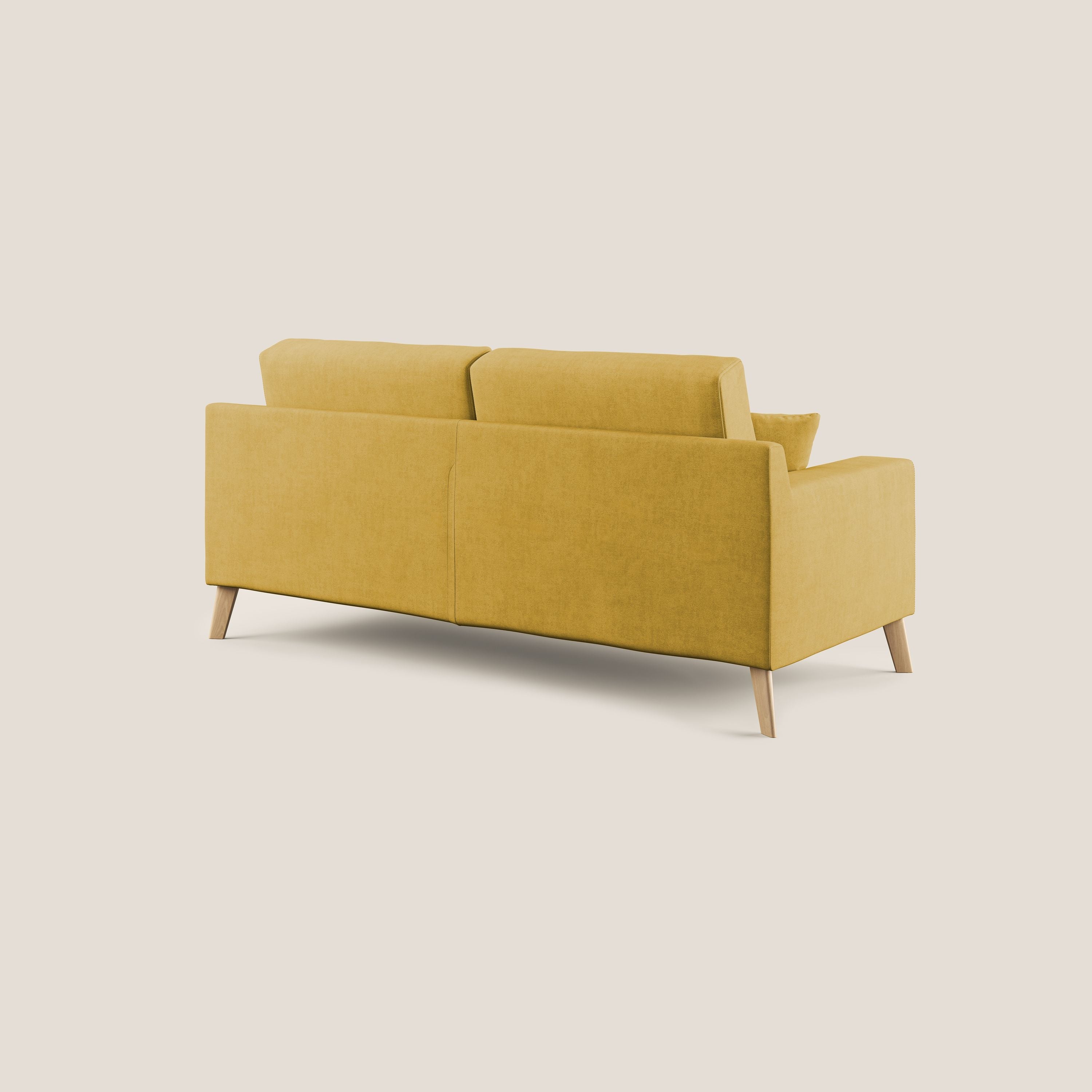 Danish canapé moderne en tissu doux imperméable T02 jaune - Image 5