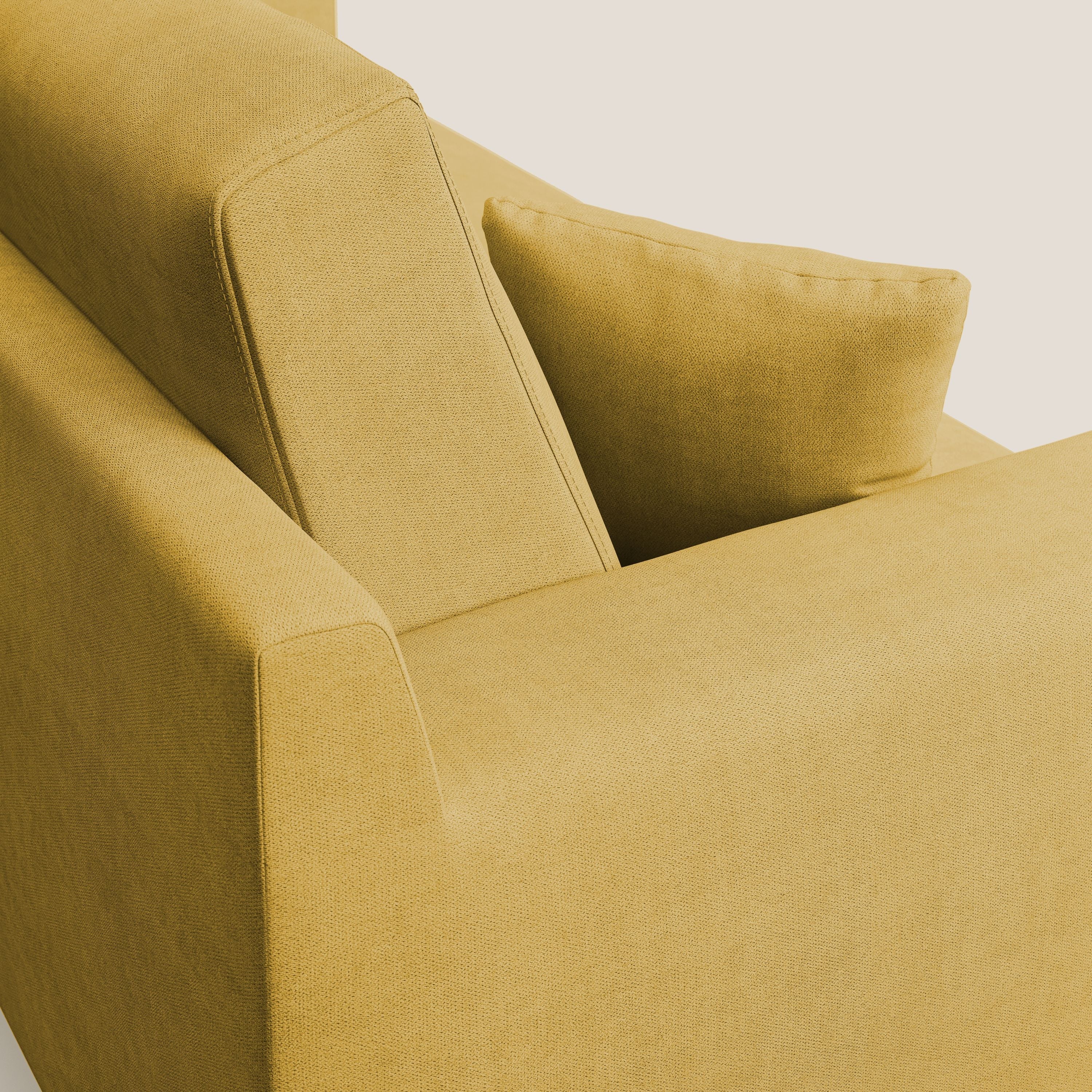 Danish canapé moderne en tissu doux imperméable T02 jaune - Image 7